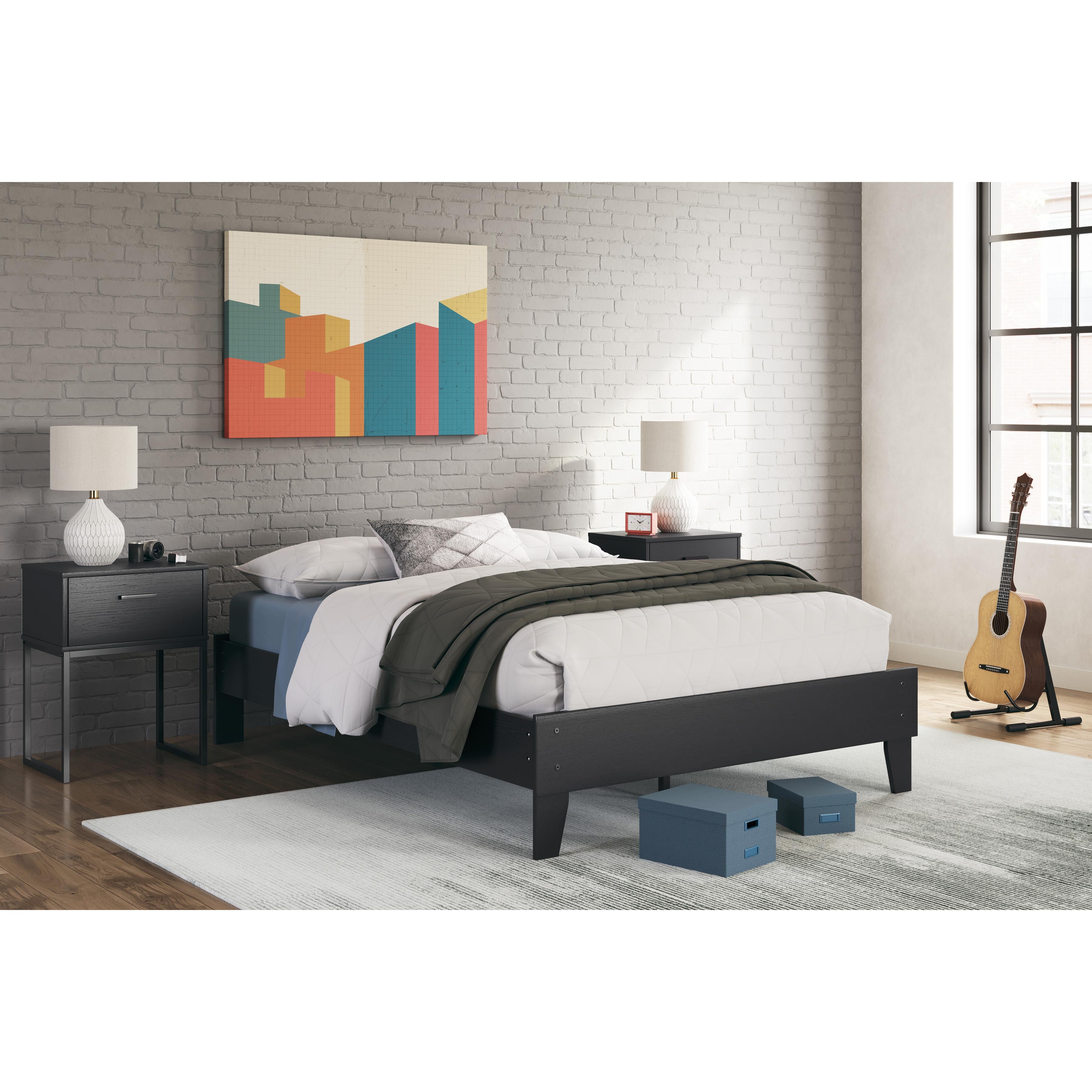  Size_Full --  Socalle EB1865-112 Full Platform Bed IMAGE 5