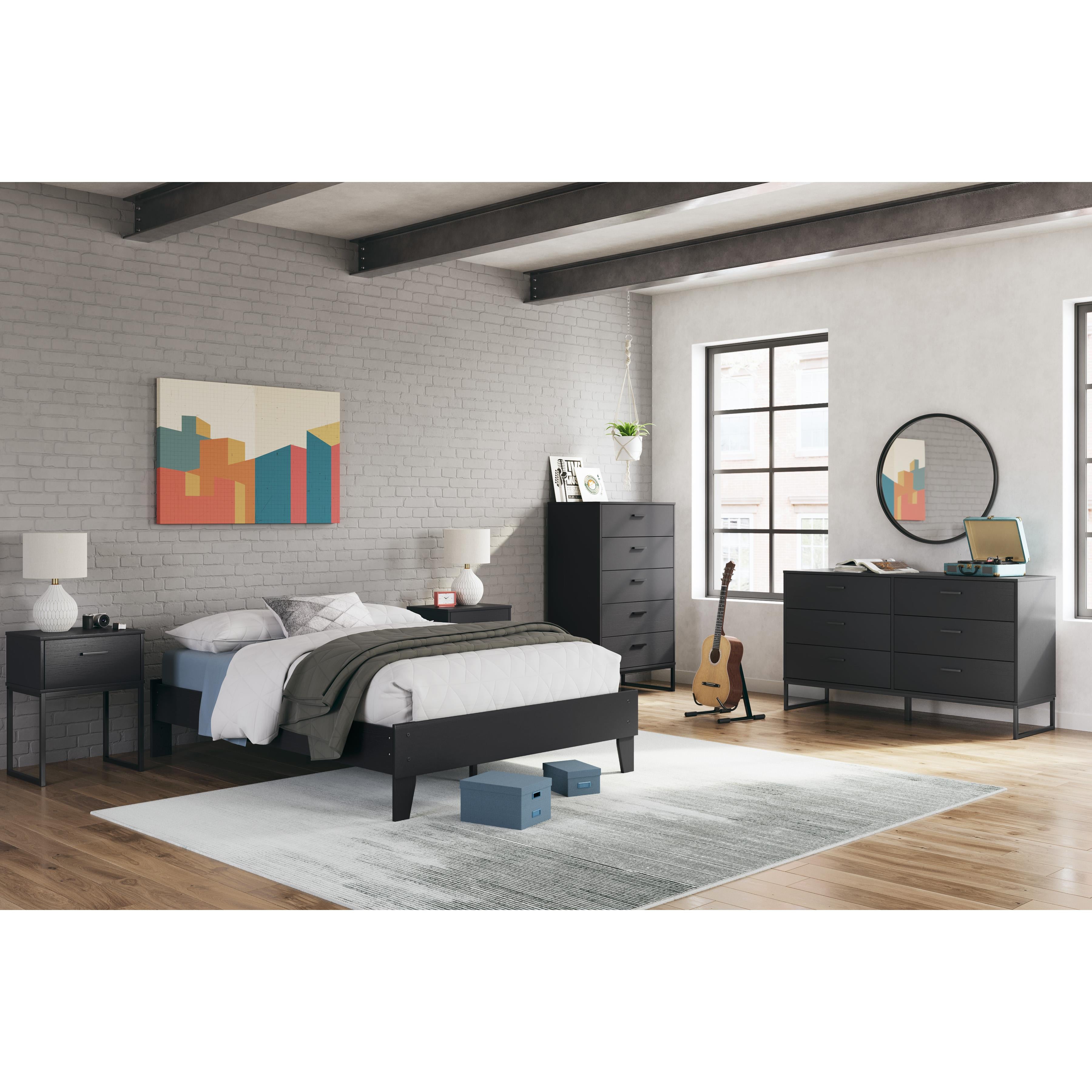  Size_Full --  Socalle EB1865-112 Full Platform Bed IMAGE 6