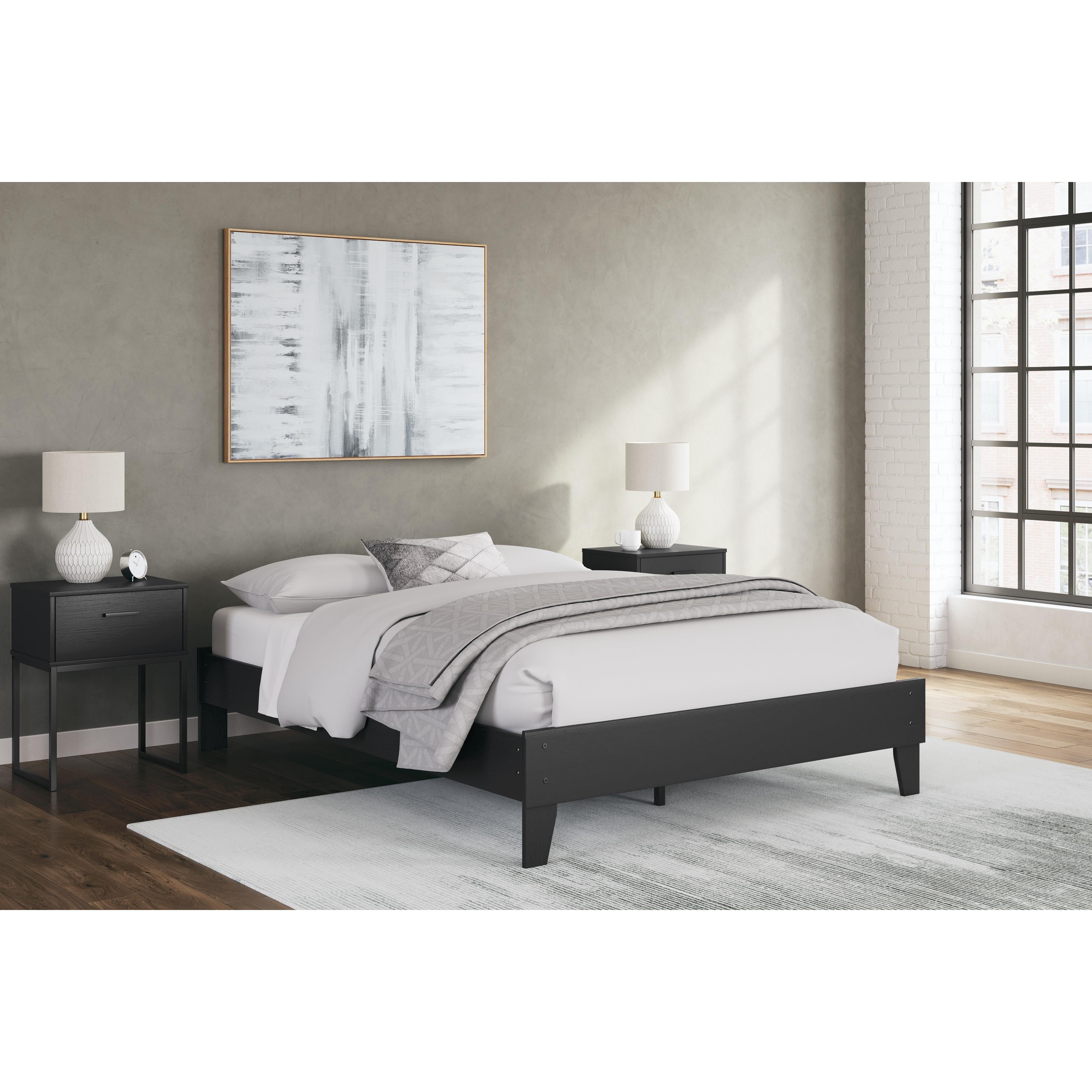  Size_Queen --  Socalle EB1865-113 Queen Platform Bed IMAGE 6