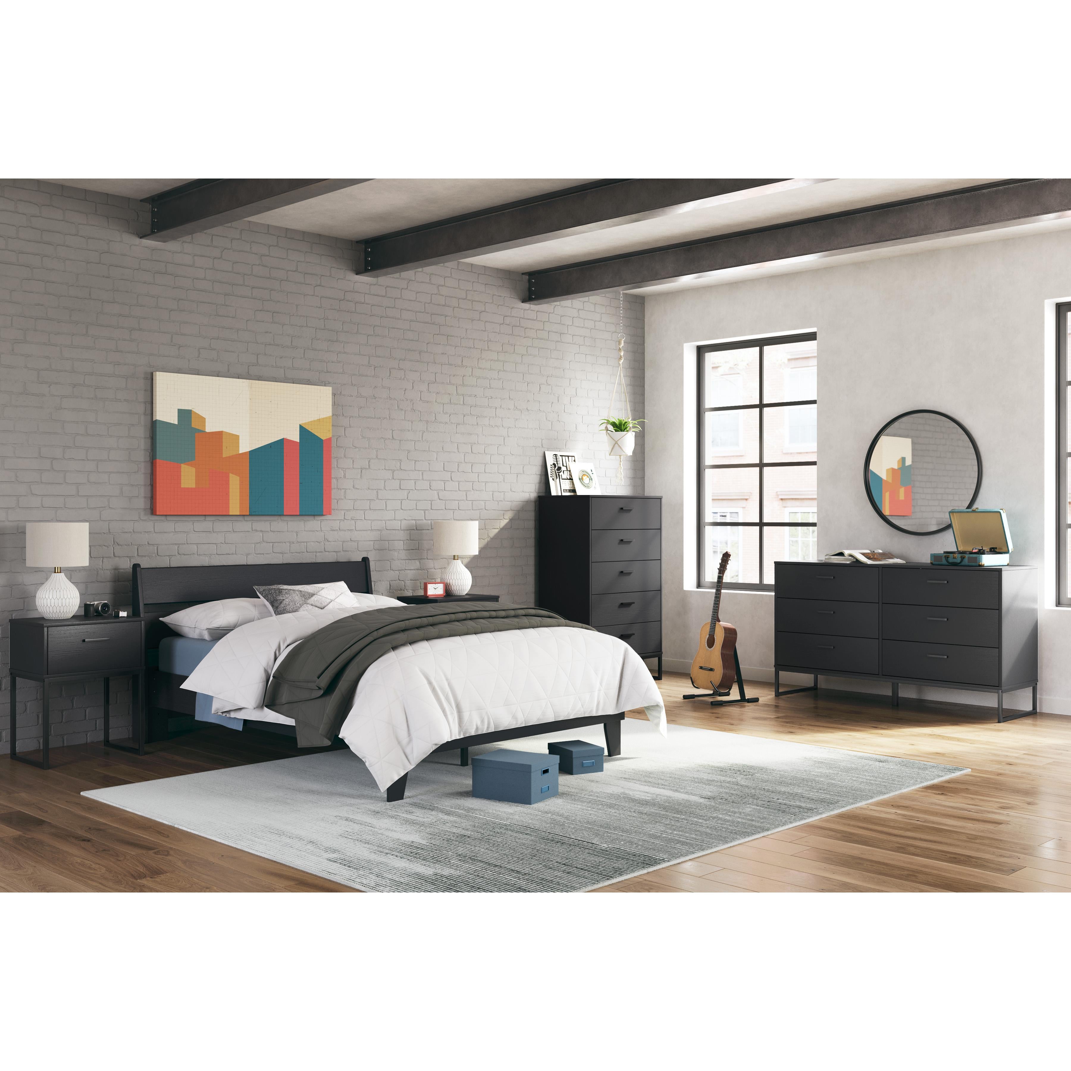  Size_Full --  Socalle EB1865B2 Full Panel Platform Bed IMAGE 10