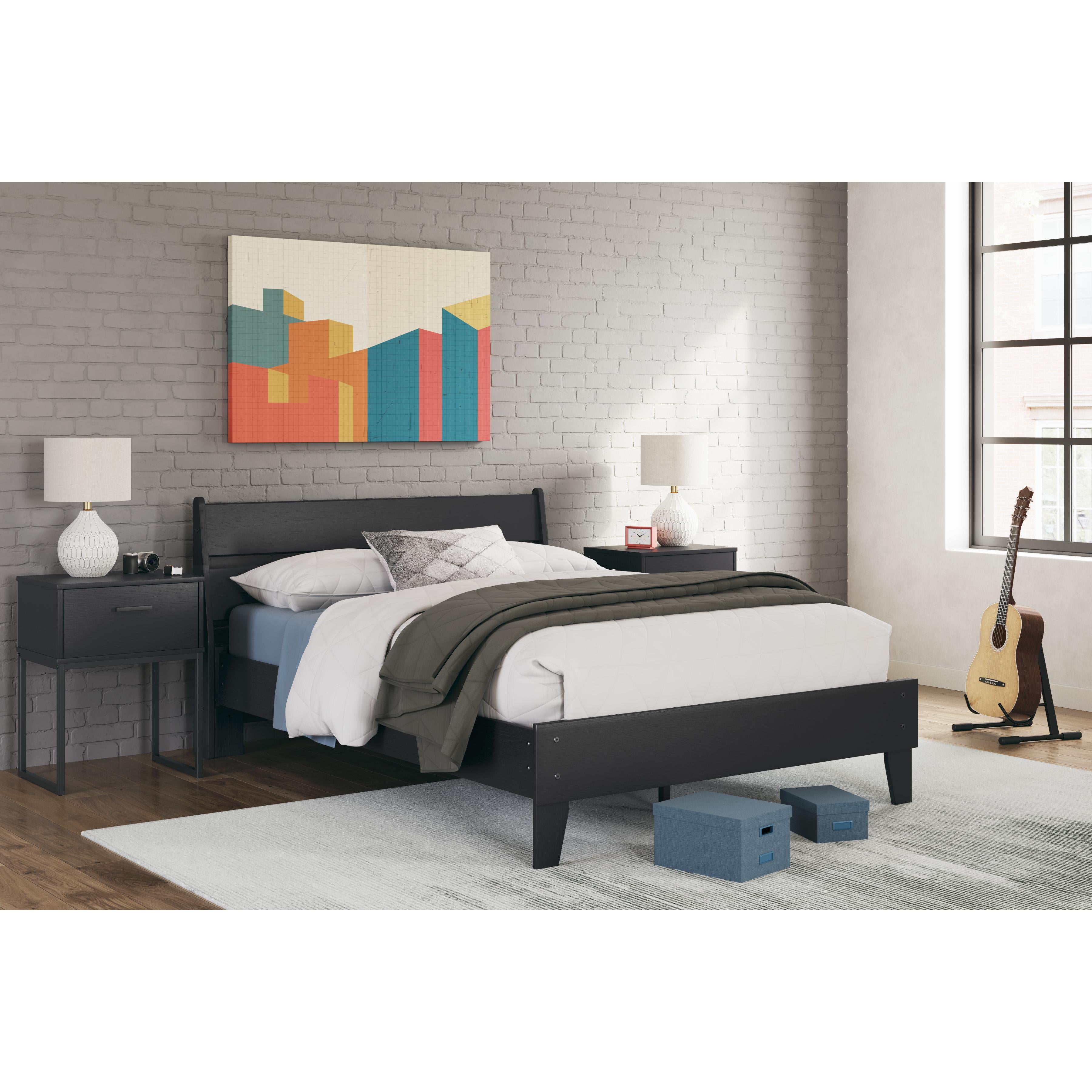  Size_Full --  Socalle EB1865B2 Full Panel Platform Bed IMAGE 6