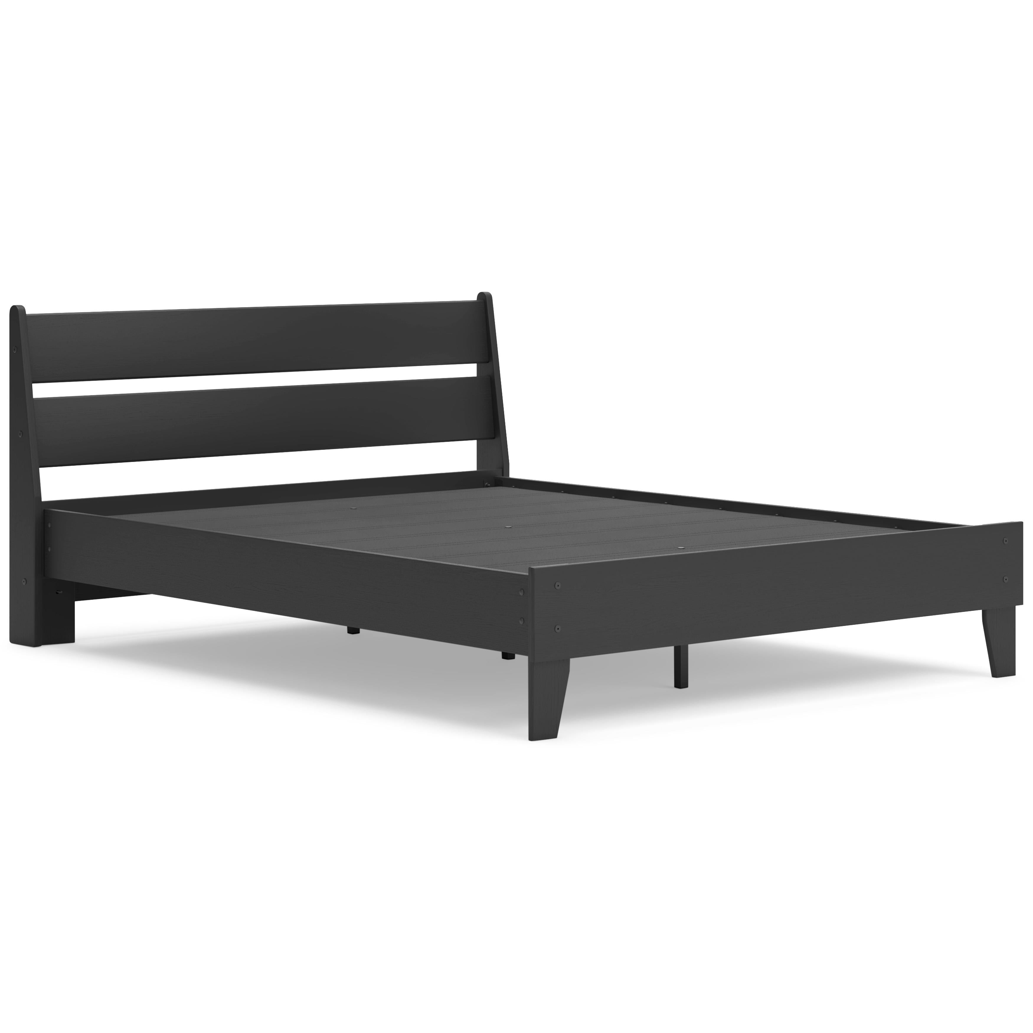 Size_Queen --  Socalle EB1865B3 Queen Panel Platform Bed IMAGE 4