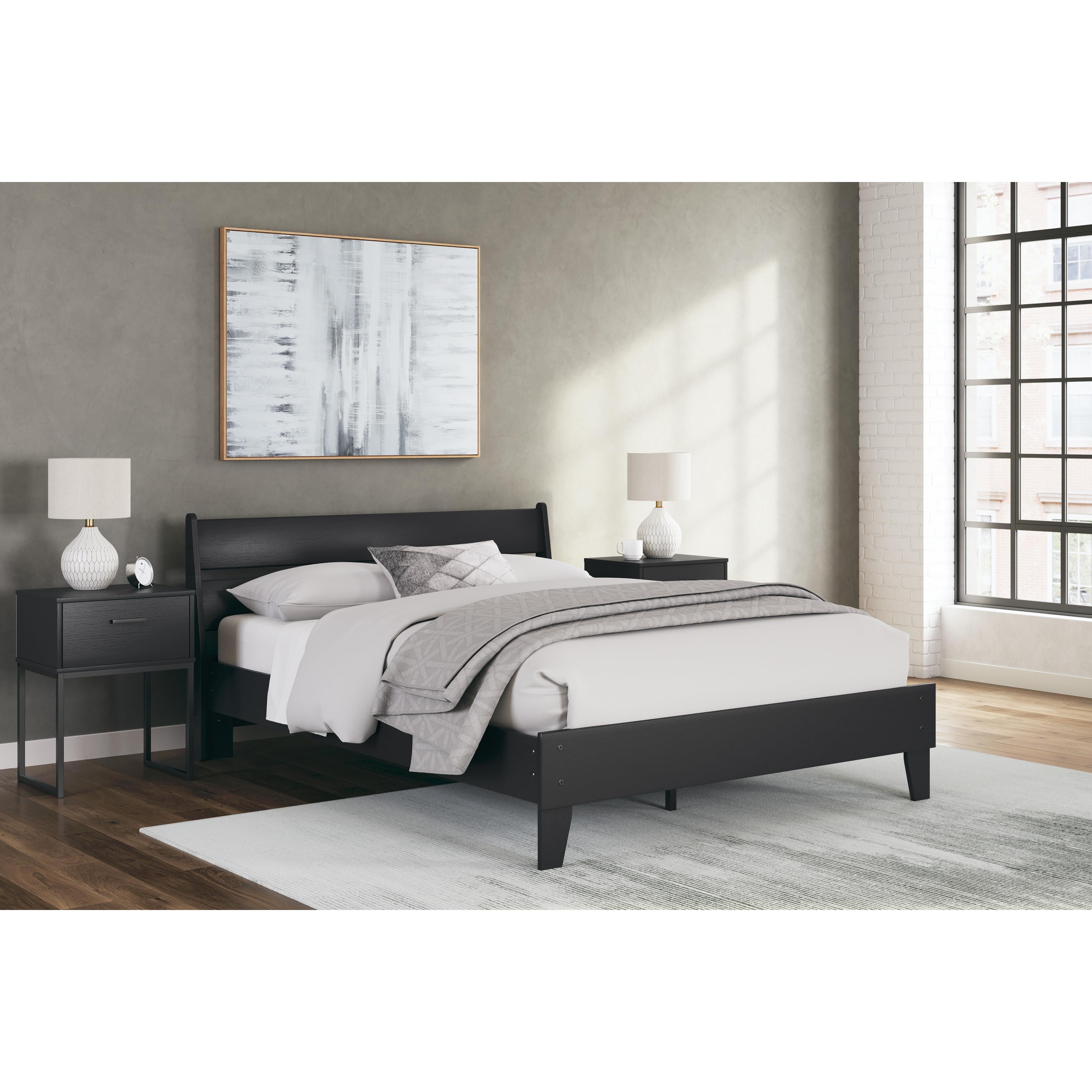  Size_Queen --  Socalle EB1865B3 Queen Panel Platform Bed IMAGE 5