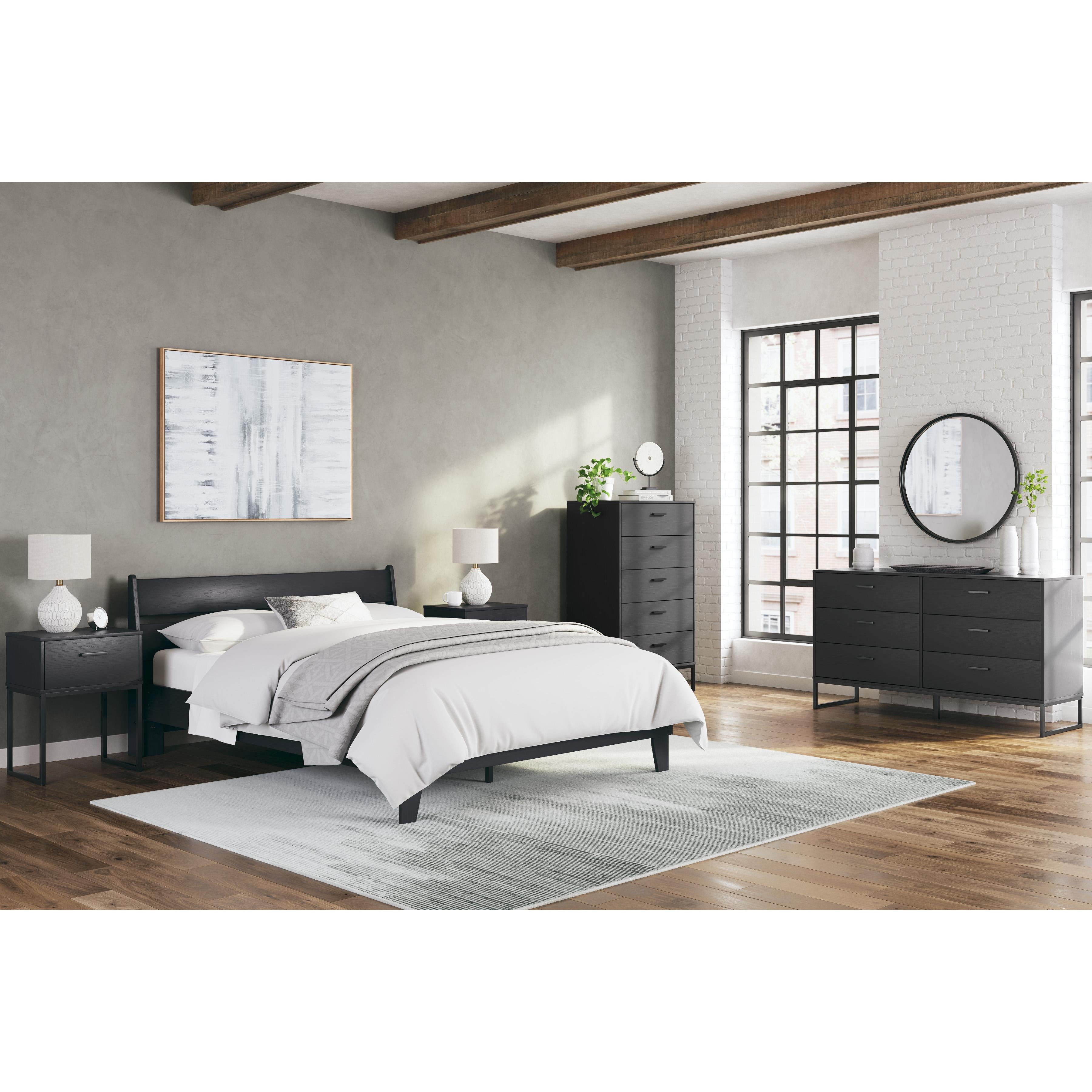  Size_Queen --  Socalle EB1865B3 Queen Panel Platform Bed IMAGE 7