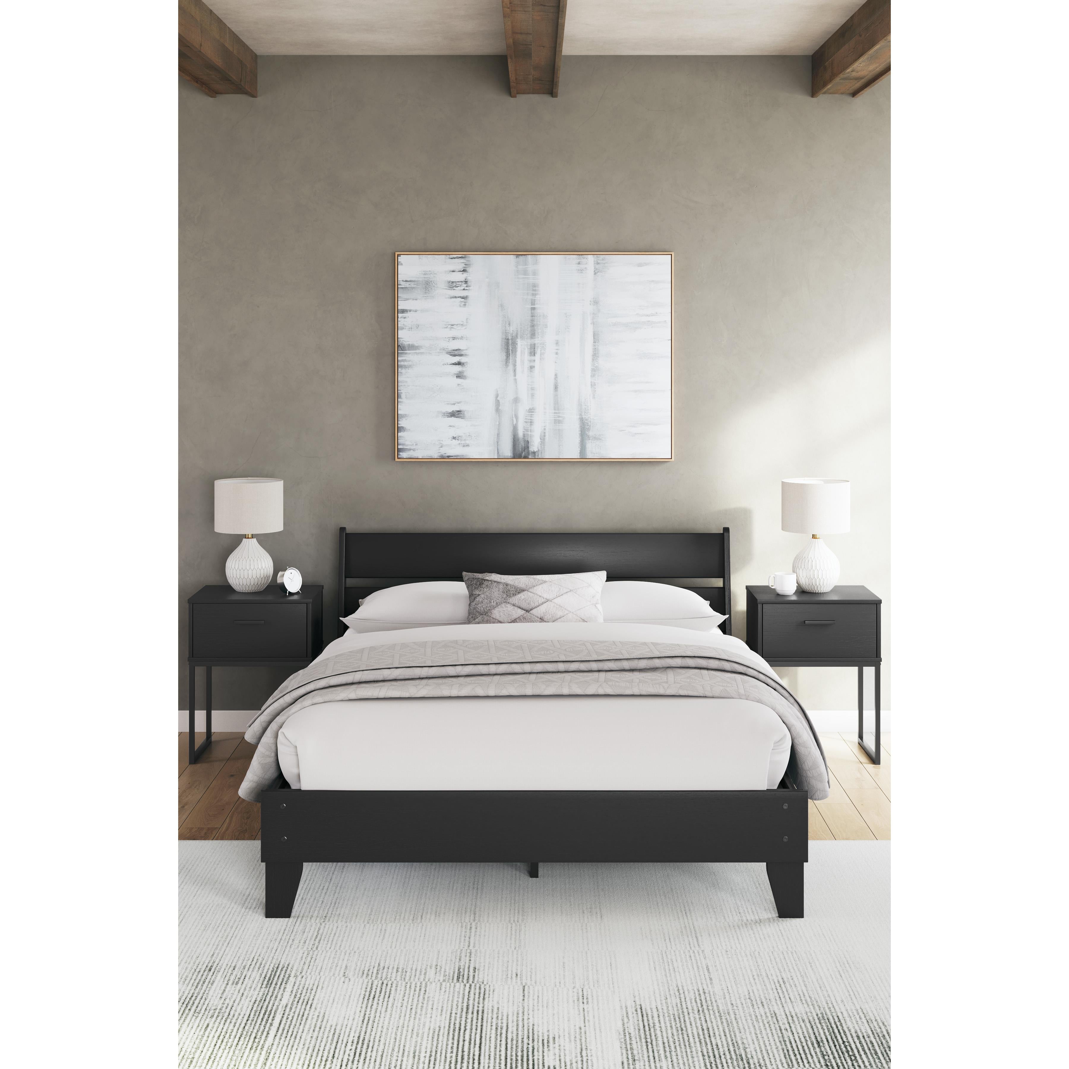  Size_Queen --  Socalle EB1865B3 Queen Panel Platform Bed IMAGE 9