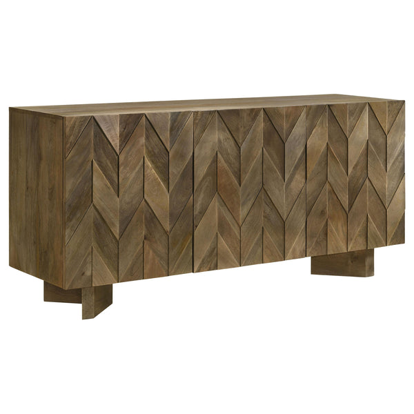 Coaster Furniture Tyler 130515 3-door Solid Wood Sideboard Buffet Cabinet - Mango Brown