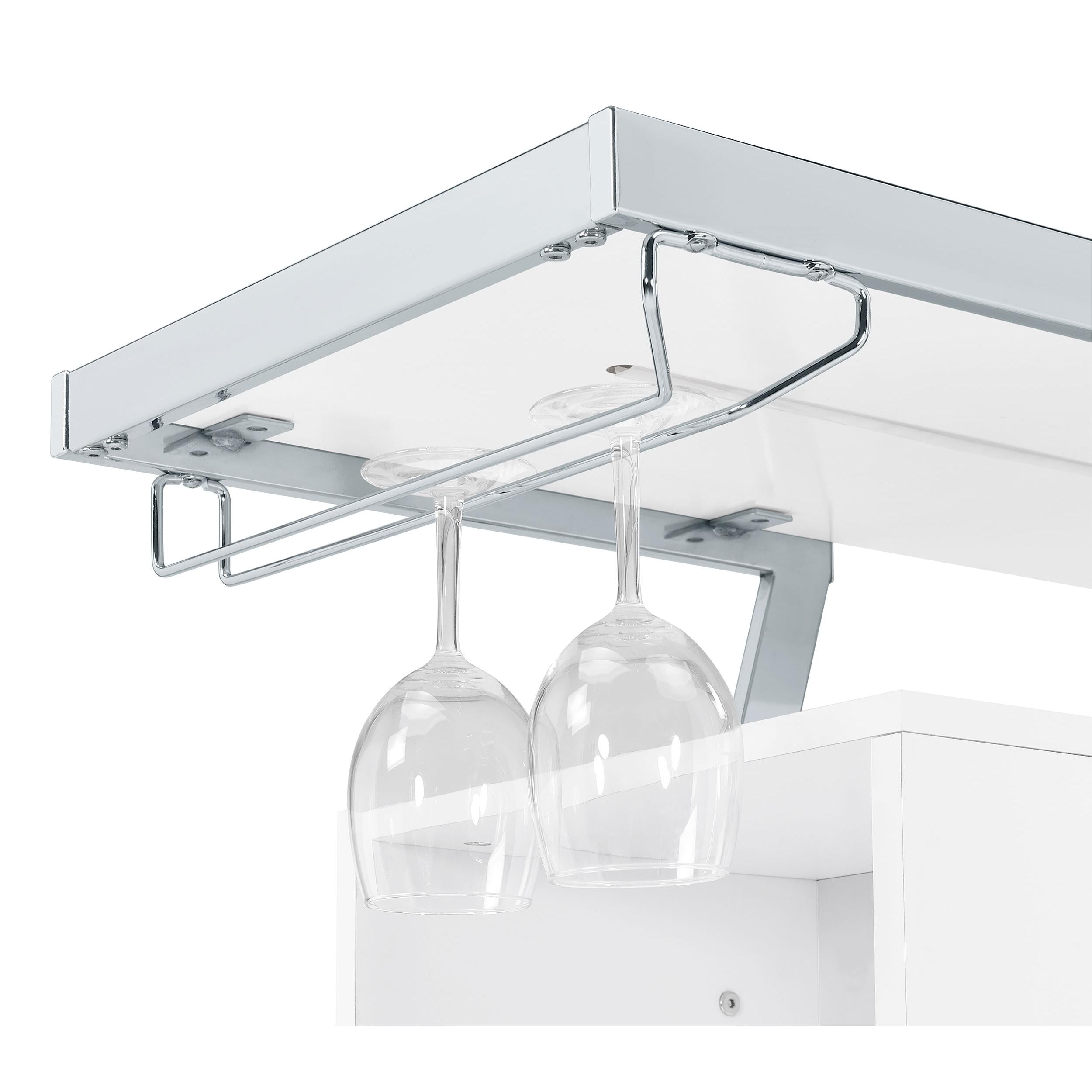  Coaster Furniture Araceli 182355 Freestanding LED Home Bar Cabinet - White High Gloss IMAGE 17