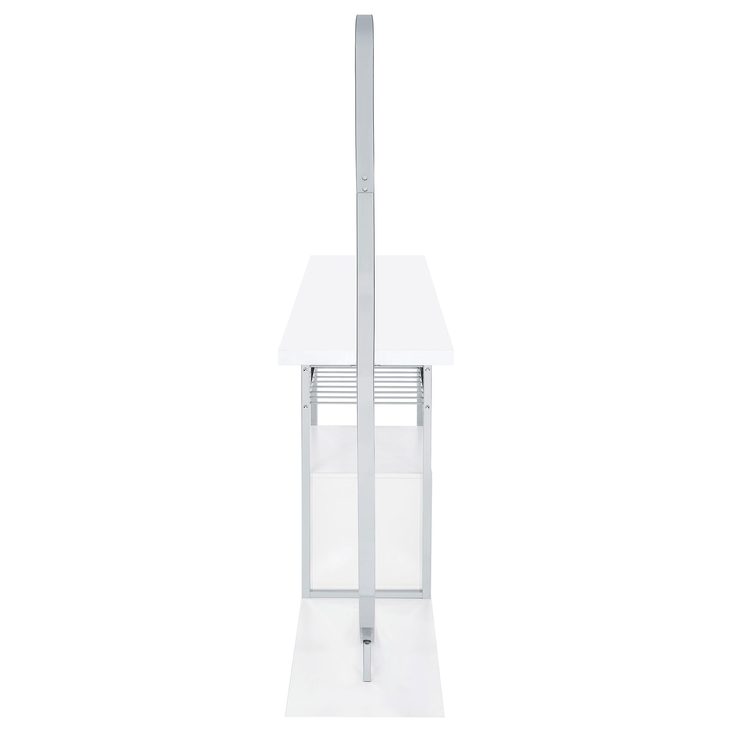  Coaster Furniture Risley 182798 2-door Circular LED Home Bar Cabinet - White High Gloss IMAGE 14