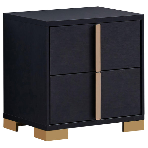 Coaster Furniture Marceline 222832 2-Drawer Nightstand - Black