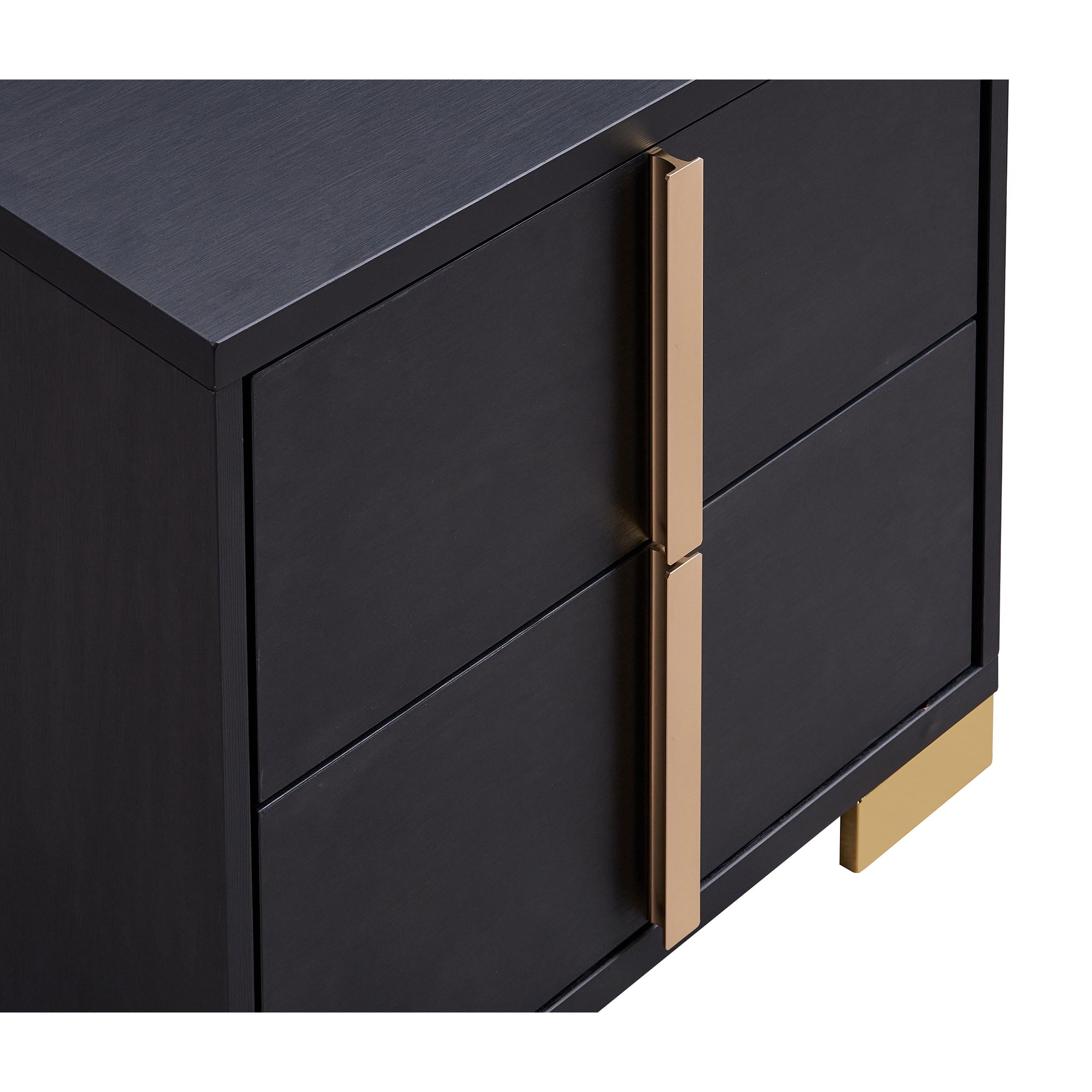  Coaster Furniture Marceline 222832 2-Drawer Nightstand - Black IMAGE 12