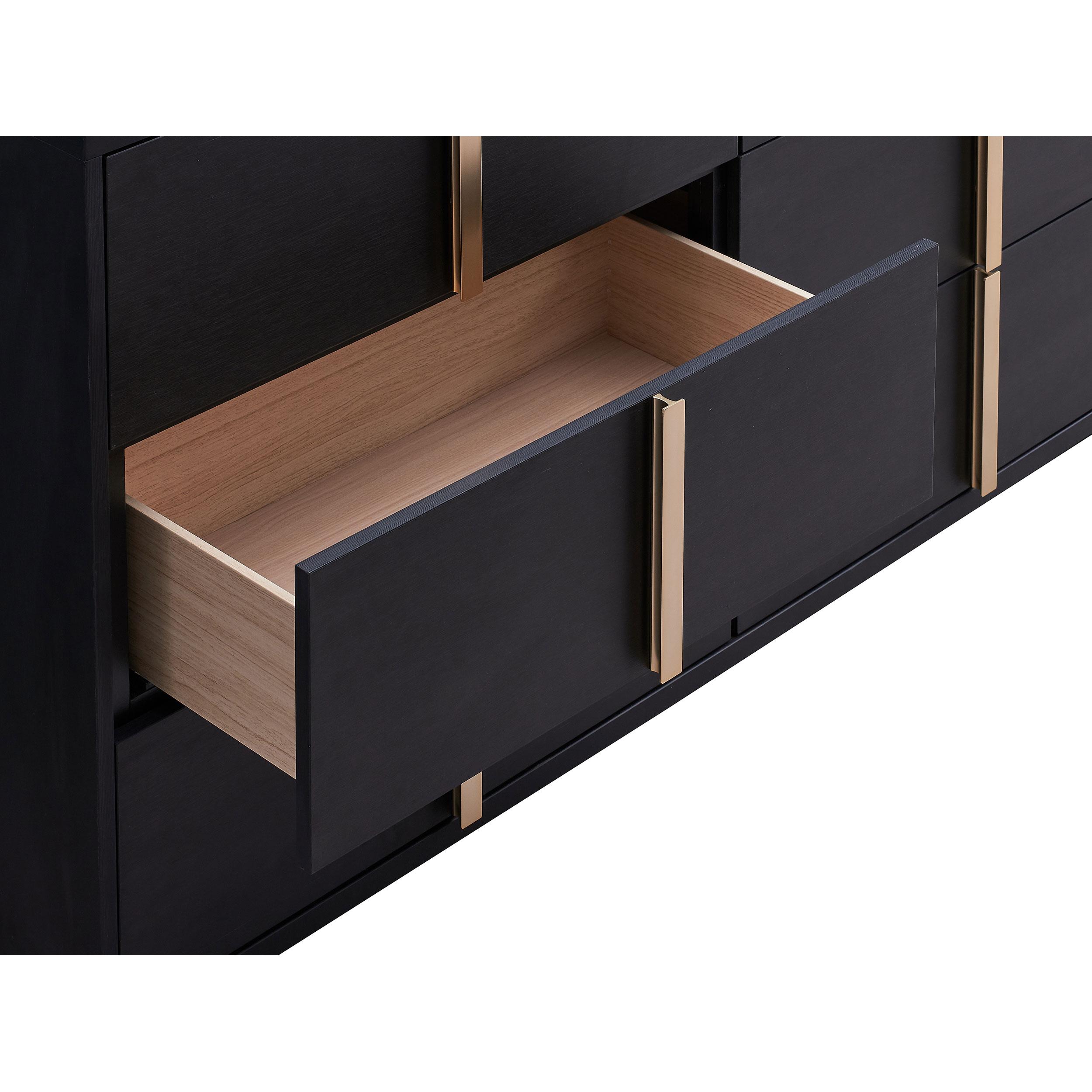  Coaster Furniture Marceline 222833 6-Drawer Dresser - Black IMAGE 12