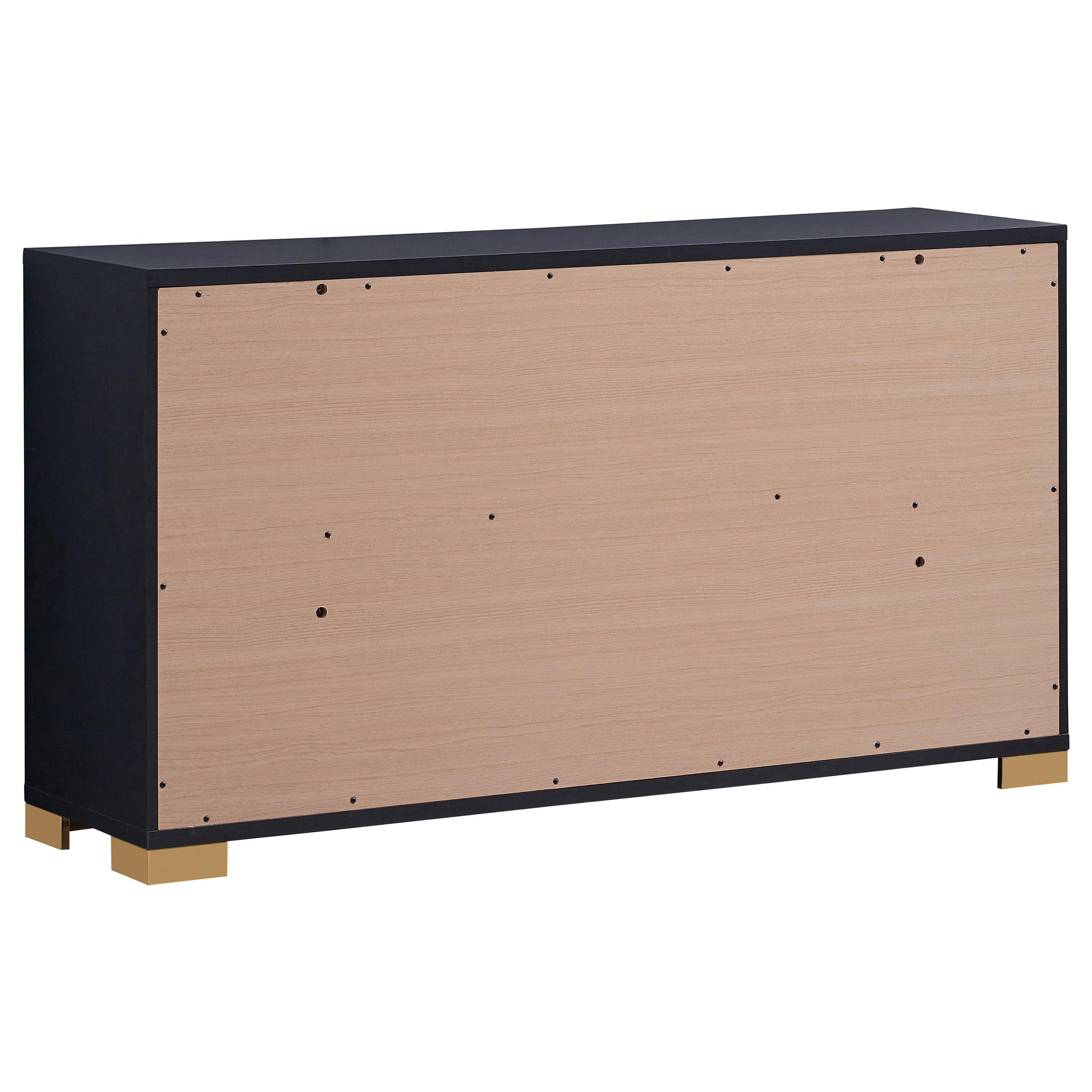  Coaster Furniture Marceline 222833 6-Drawer Dresser - Black IMAGE 6
