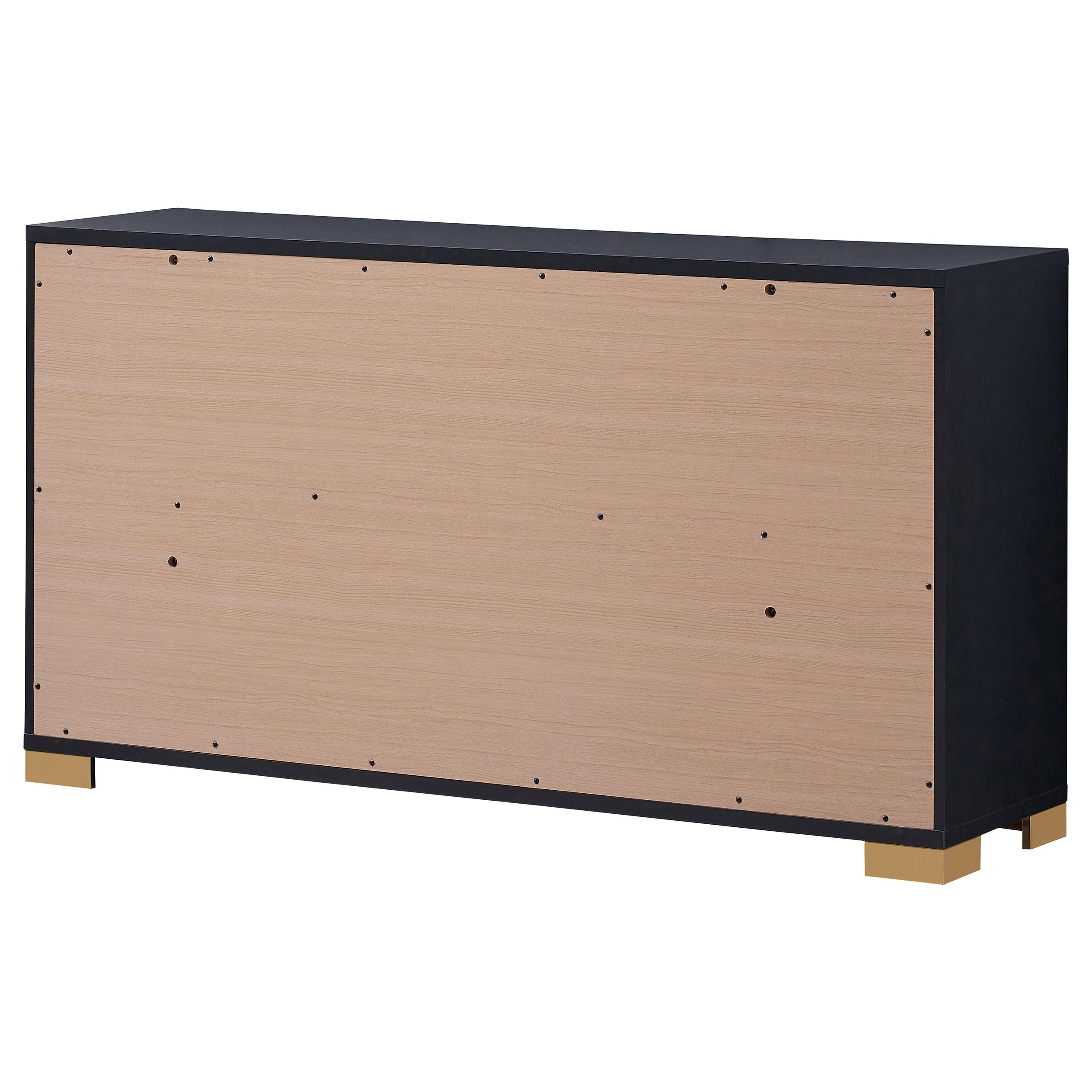  Coaster Furniture Marceline 222833 6-Drawer Dresser - Black IMAGE 8