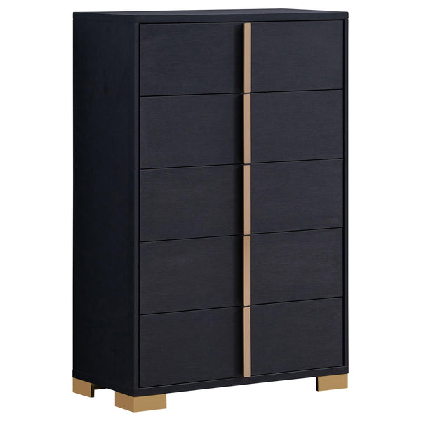Coaster Furniture Marceline 222835 5-Drawer Bedroom Chest - Black