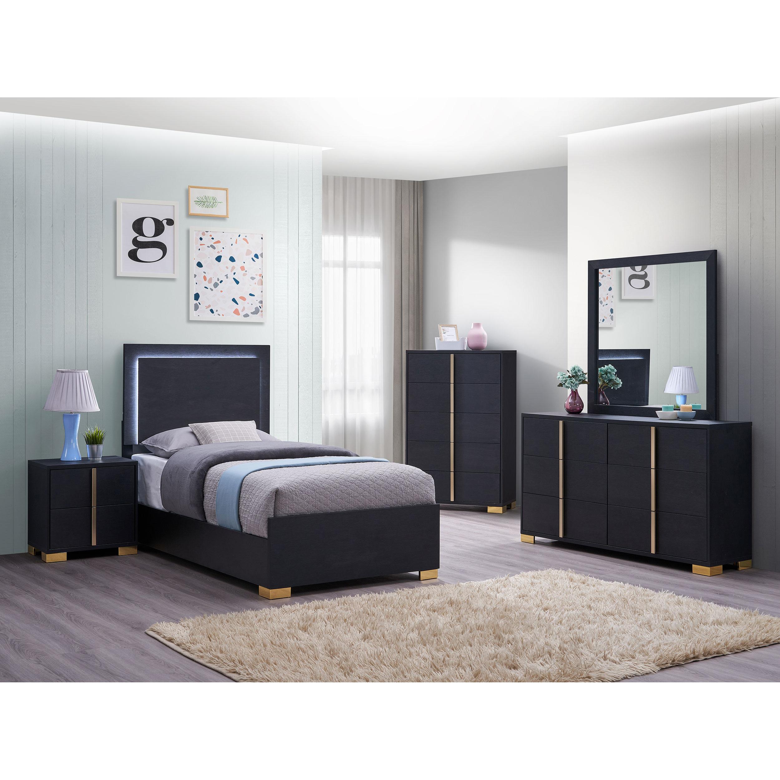  Size_Twin --  Coaster Furniture Marceline Panel Bed IMAGE 5