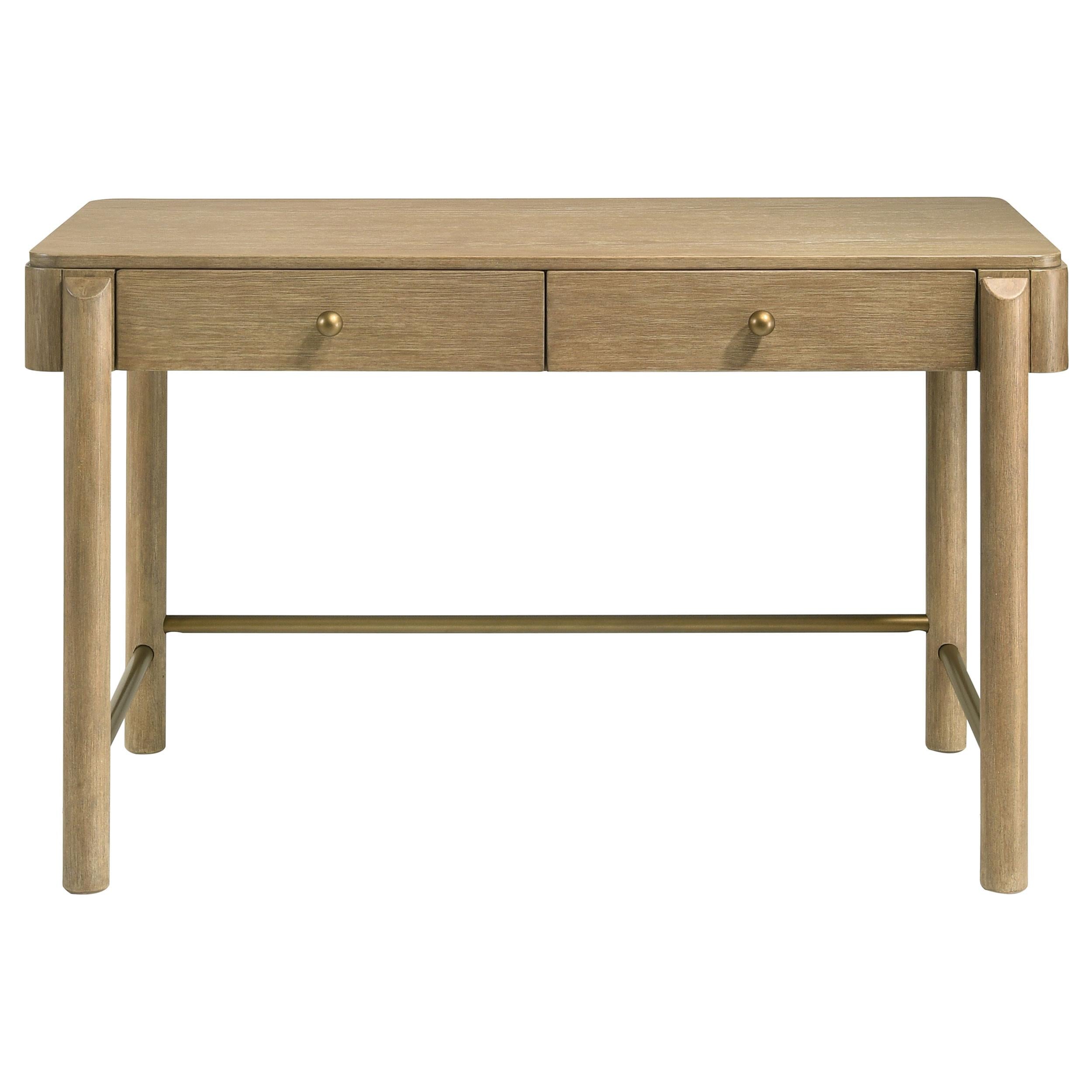  Coaster Furniture Arini 224307 2-Drawer Vanity Desk Makeup Table - Sand Wash IMAGE 3