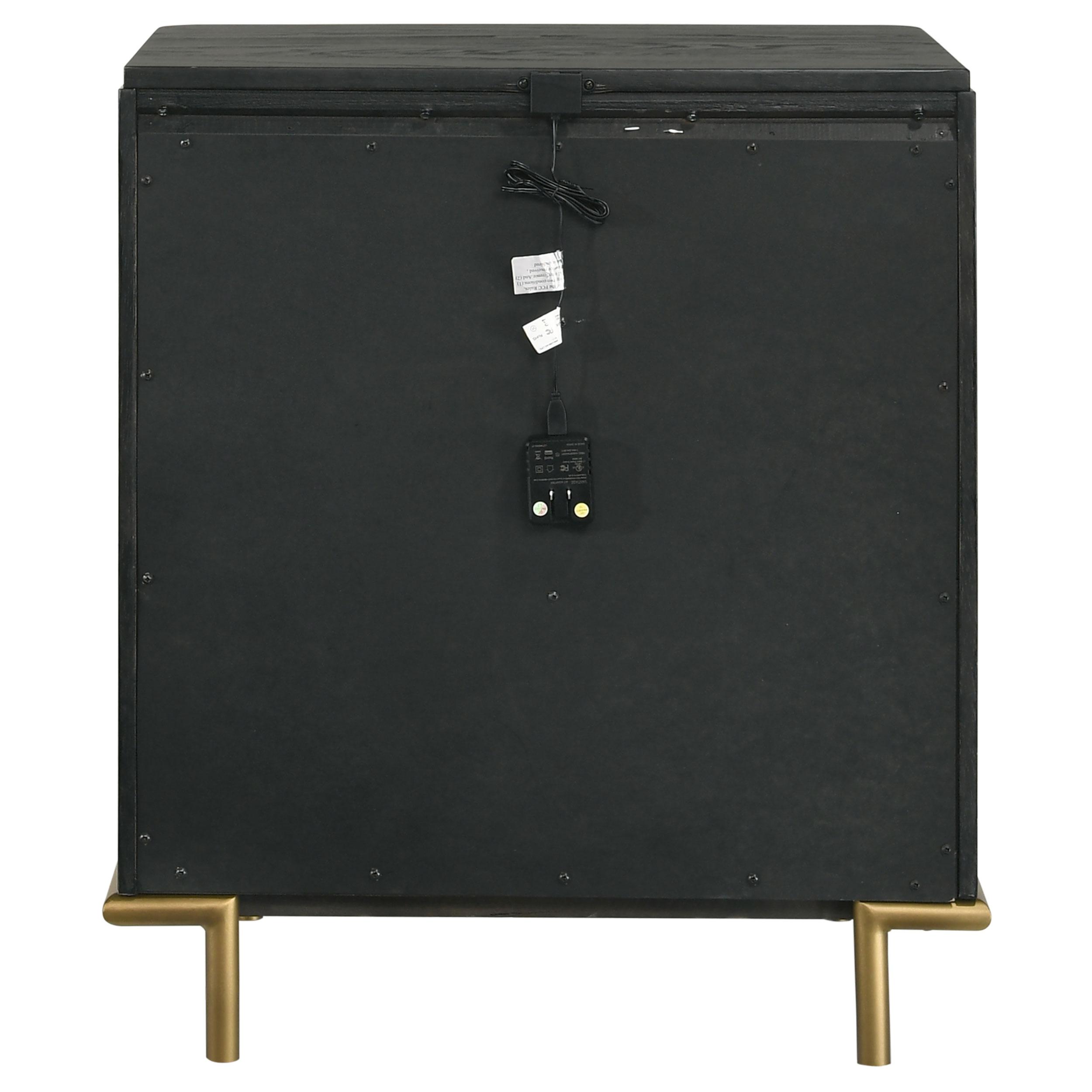  Coaster Furniture Arini 224332 3-Drawer Nightstand - Black IMAGE 7