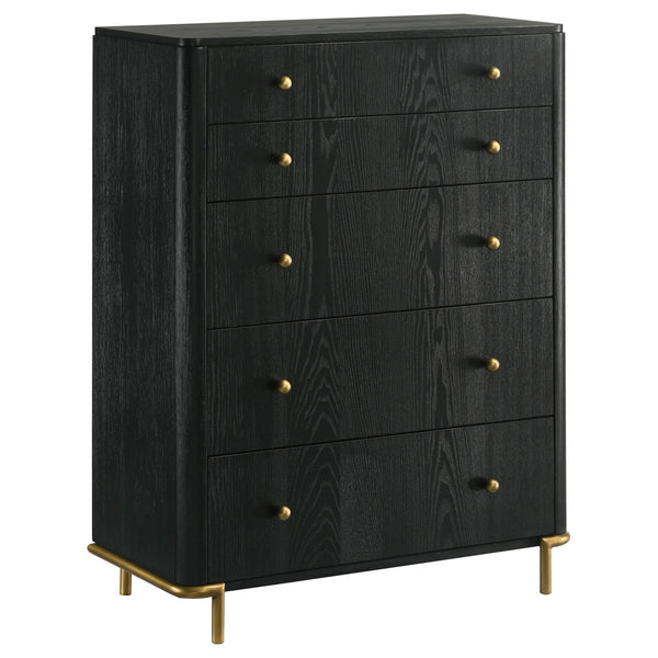 Coaster Furniture Arini 224335 5-Drawer Bedroom Chest - Black
