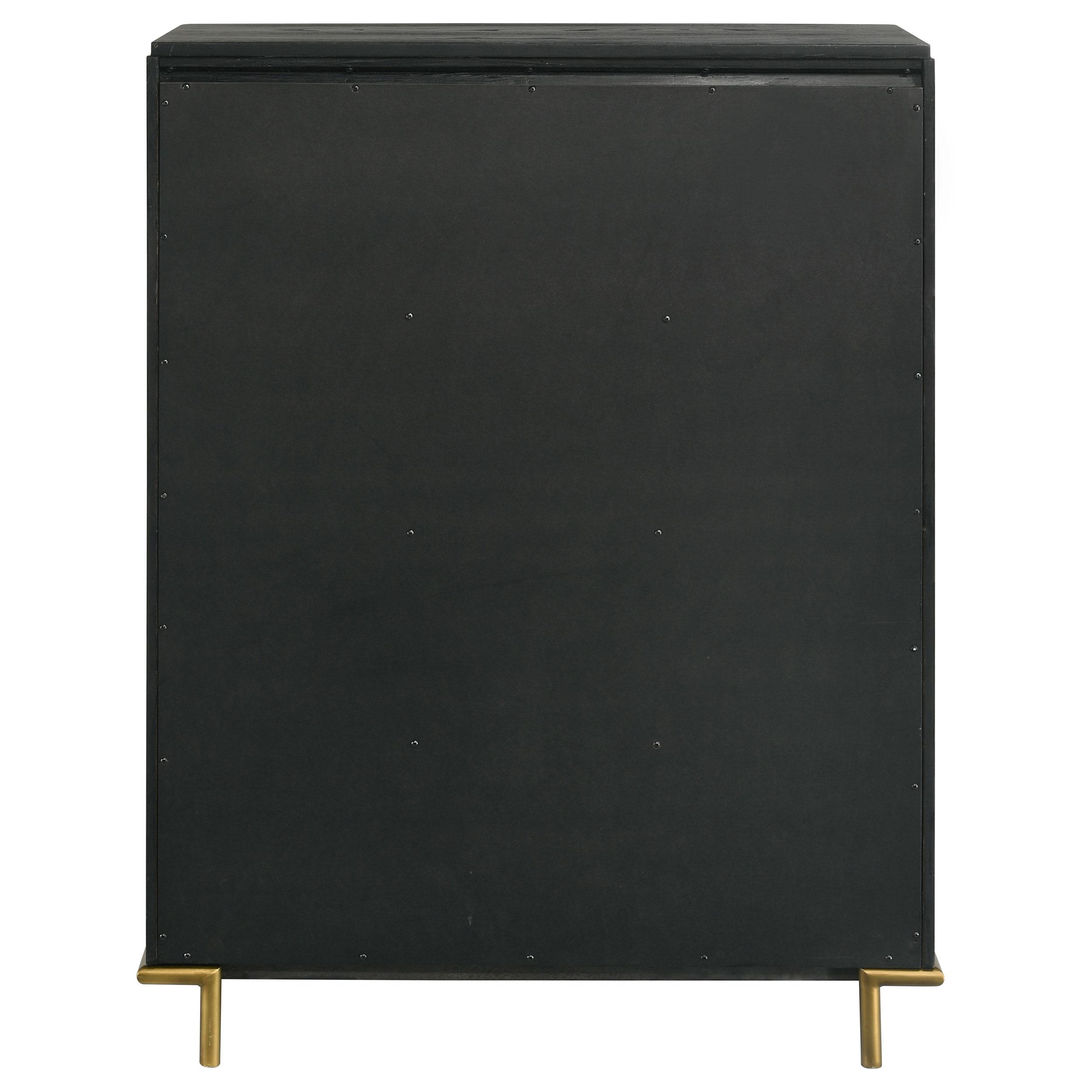  Coaster Furniture Arini 224335 5-Drawer Bedroom Chest - Black IMAGE 7