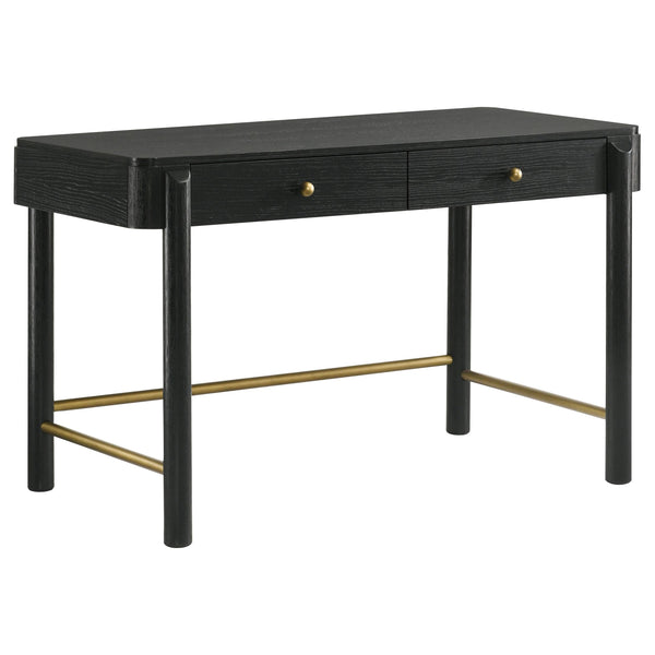 Coaster Furniture Arini 224337 2-Drawer Vanity Desk Makeup Table - Black