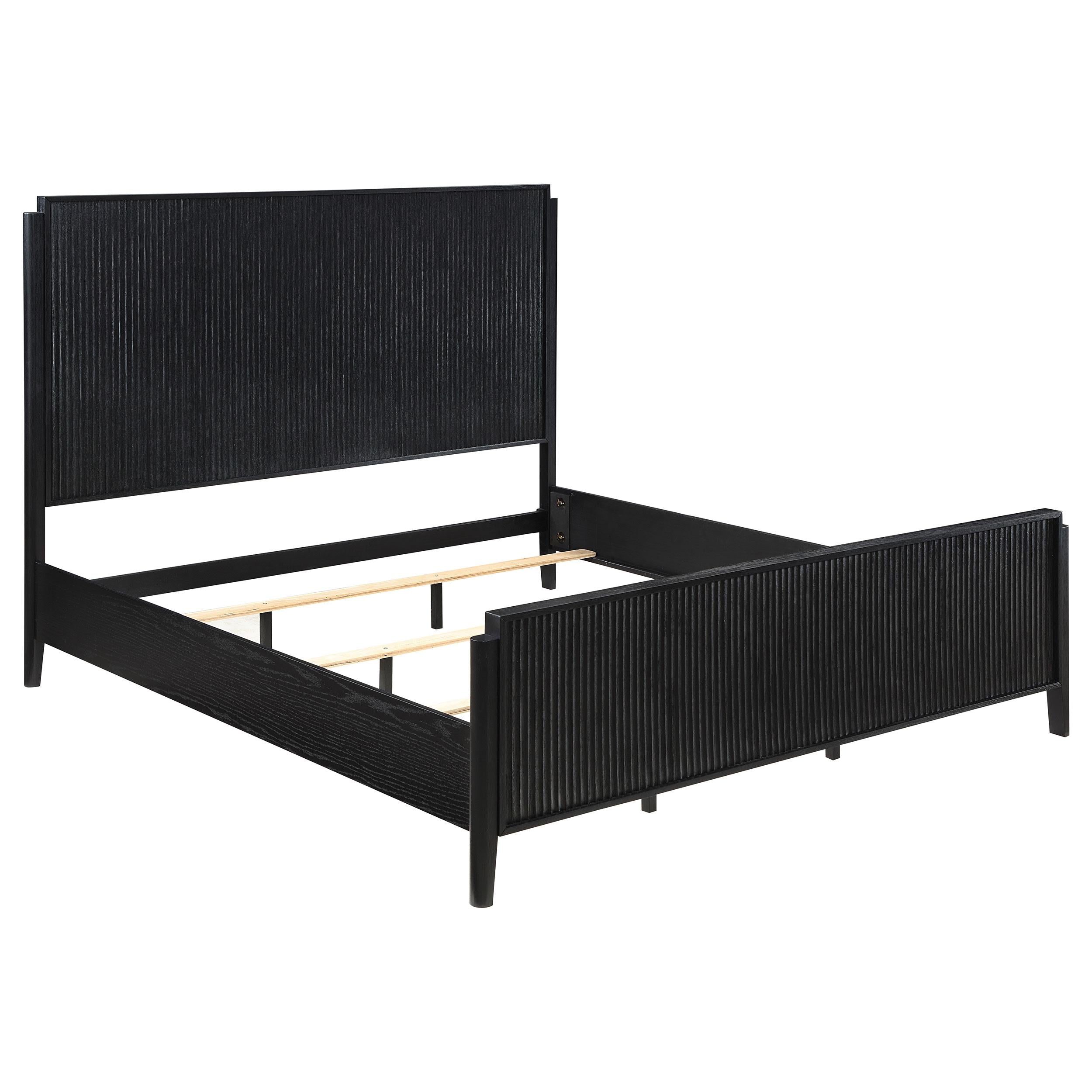  Size_King --  Brookmead 224711KE Wood Eastern King Panel Bed - Black IMAGE 1