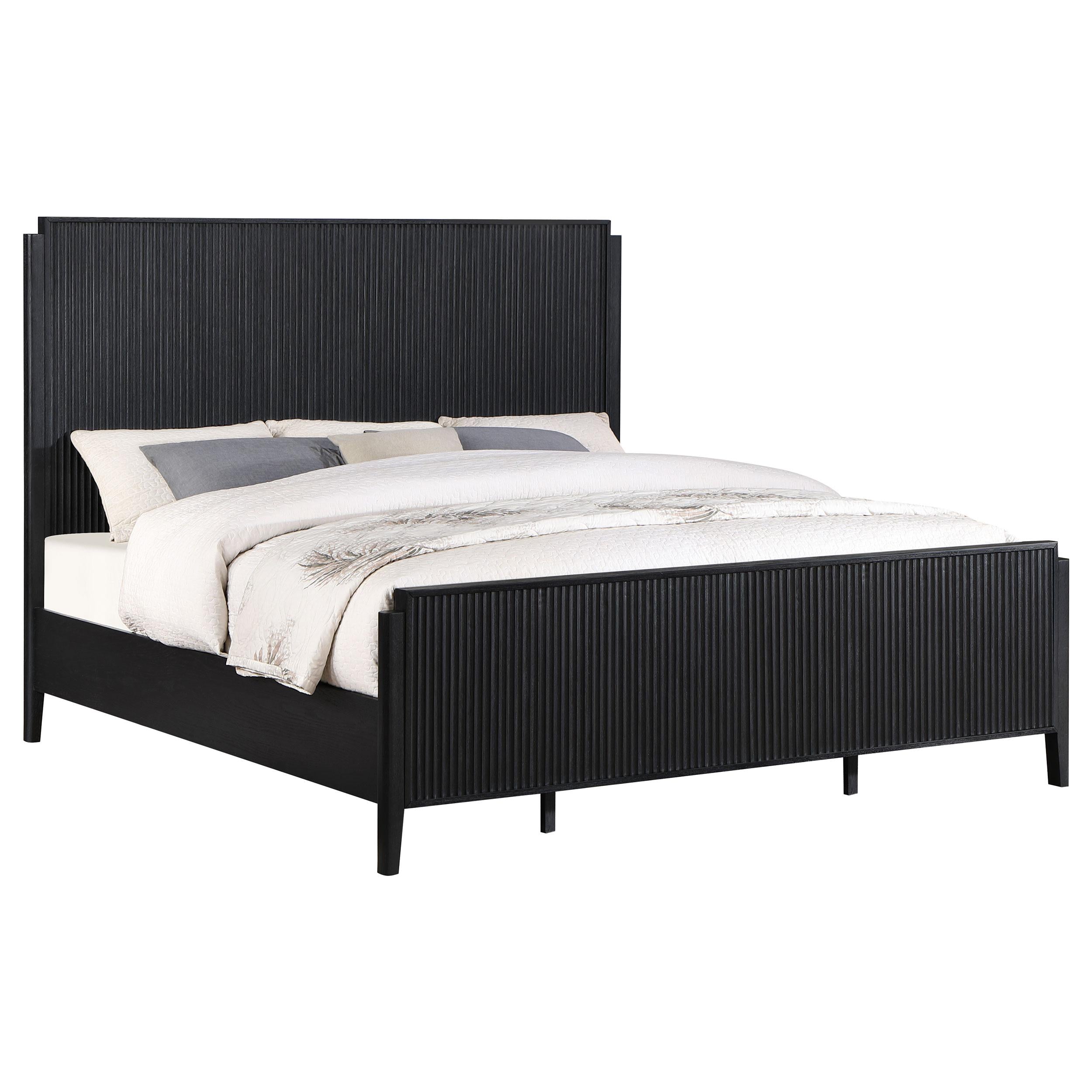  Size_California King --  Brookmead 224711KW Wood California King Panel Bed - Black IMAGE 4