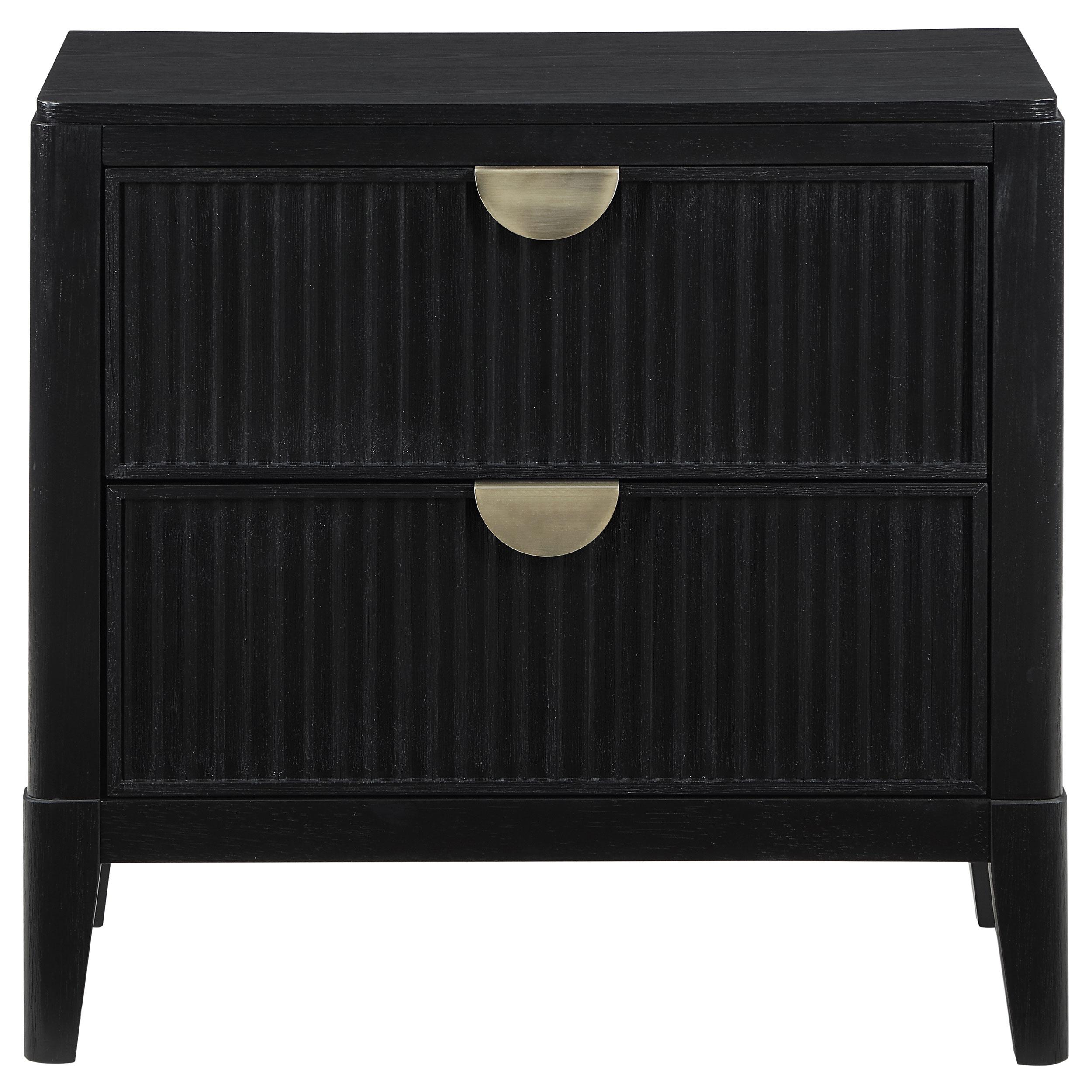  Coaster Furniture Brookmead 224712 2-Drawer Nightstand - Black IMAGE 3