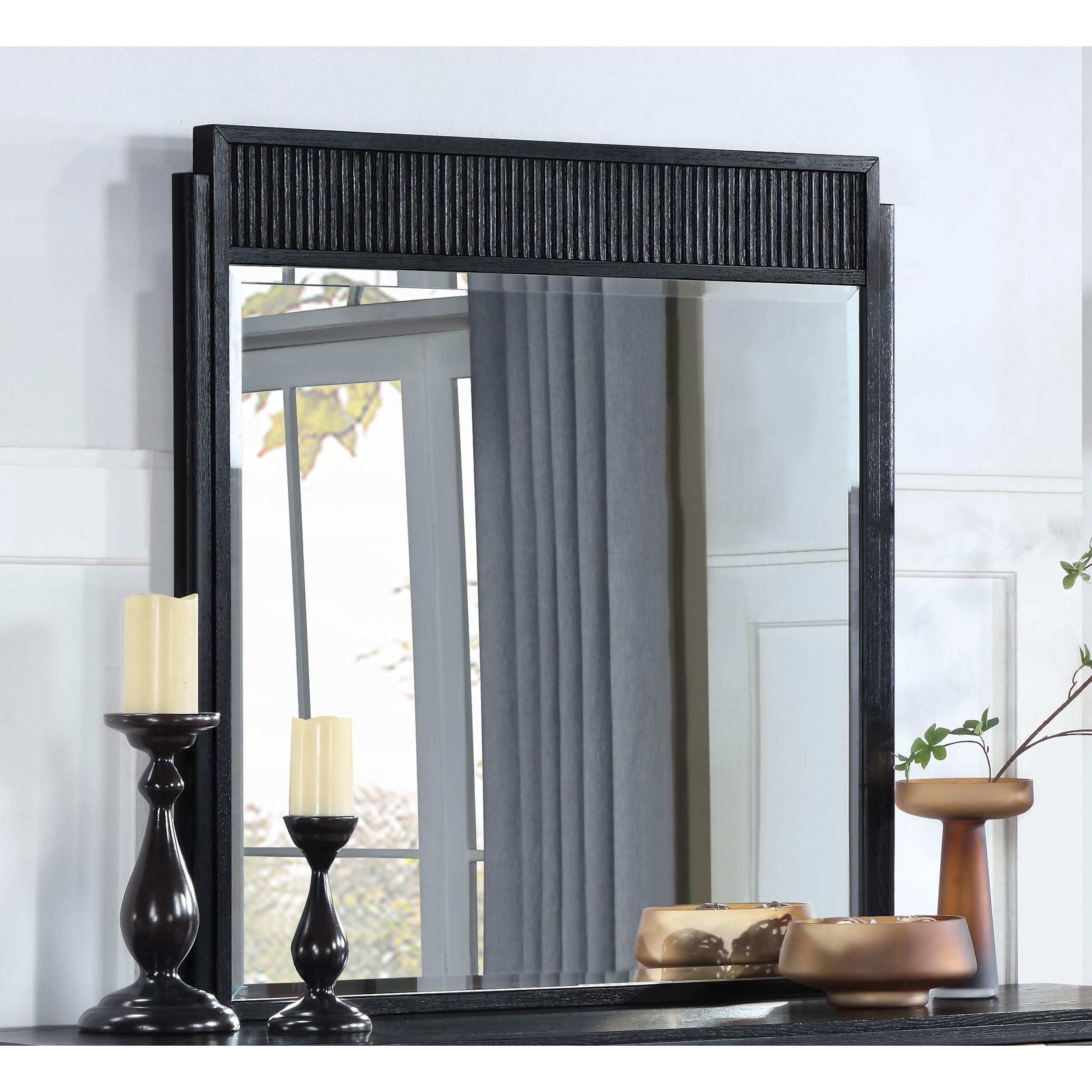  Coaster Furniture Brookmead 224714 Dresser Mirror - Black IMAGE 2