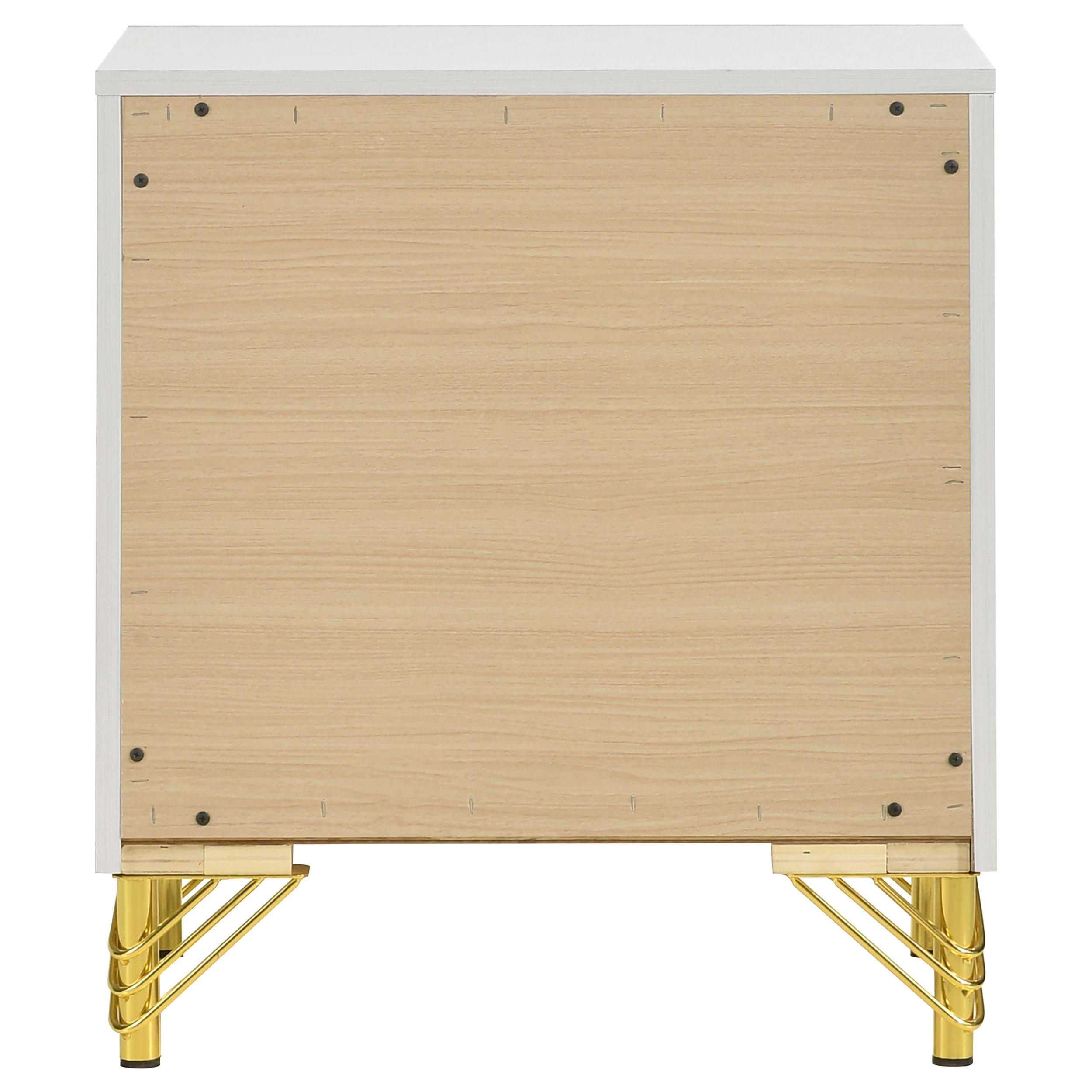  Coaster Furniture Lucia 224732 2-Drawer Nightstand Bedside Table - White IMAGE 7
