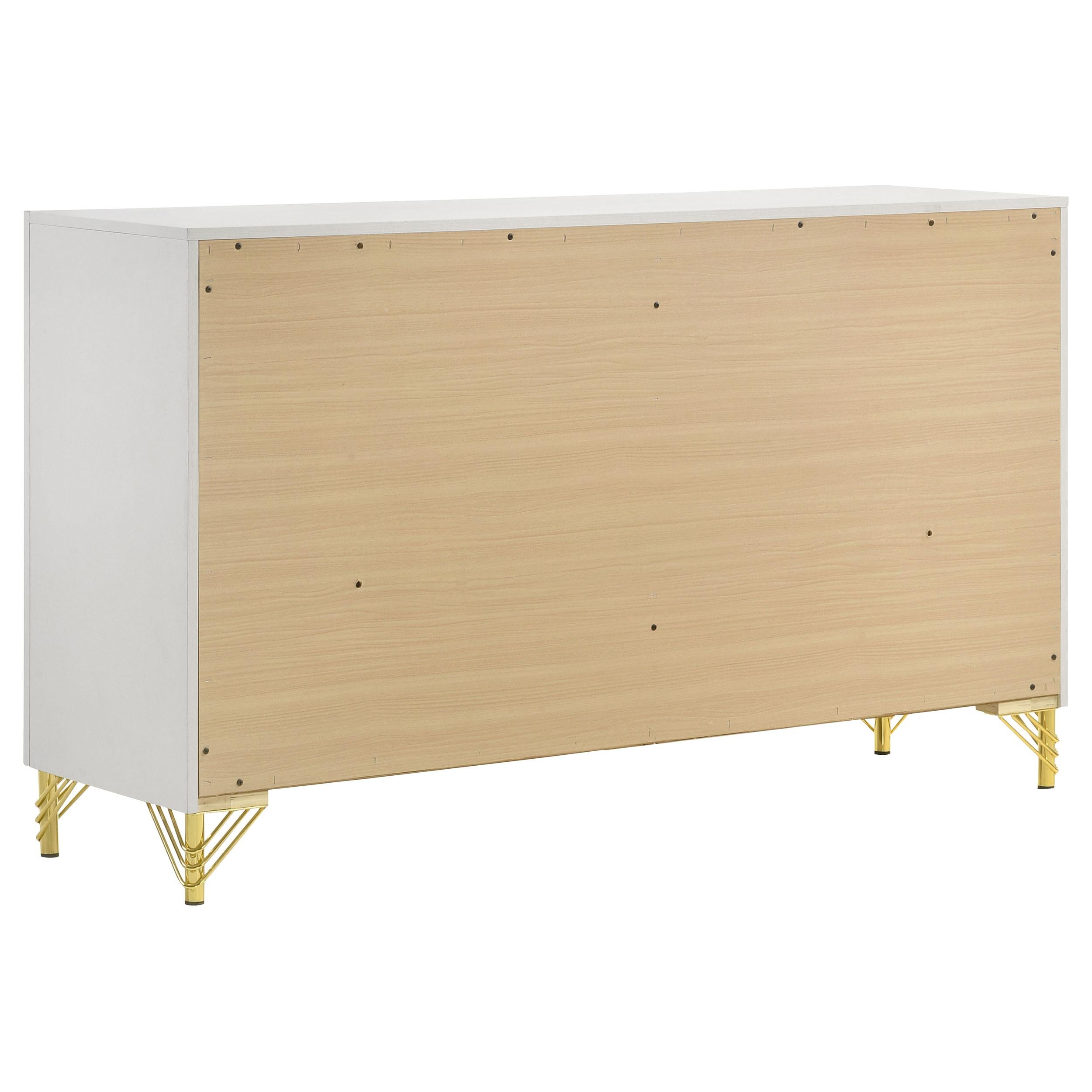  Coaster Furniture Lucia 224733 6-Drawer Dresser Cabinet - White IMAGE 6