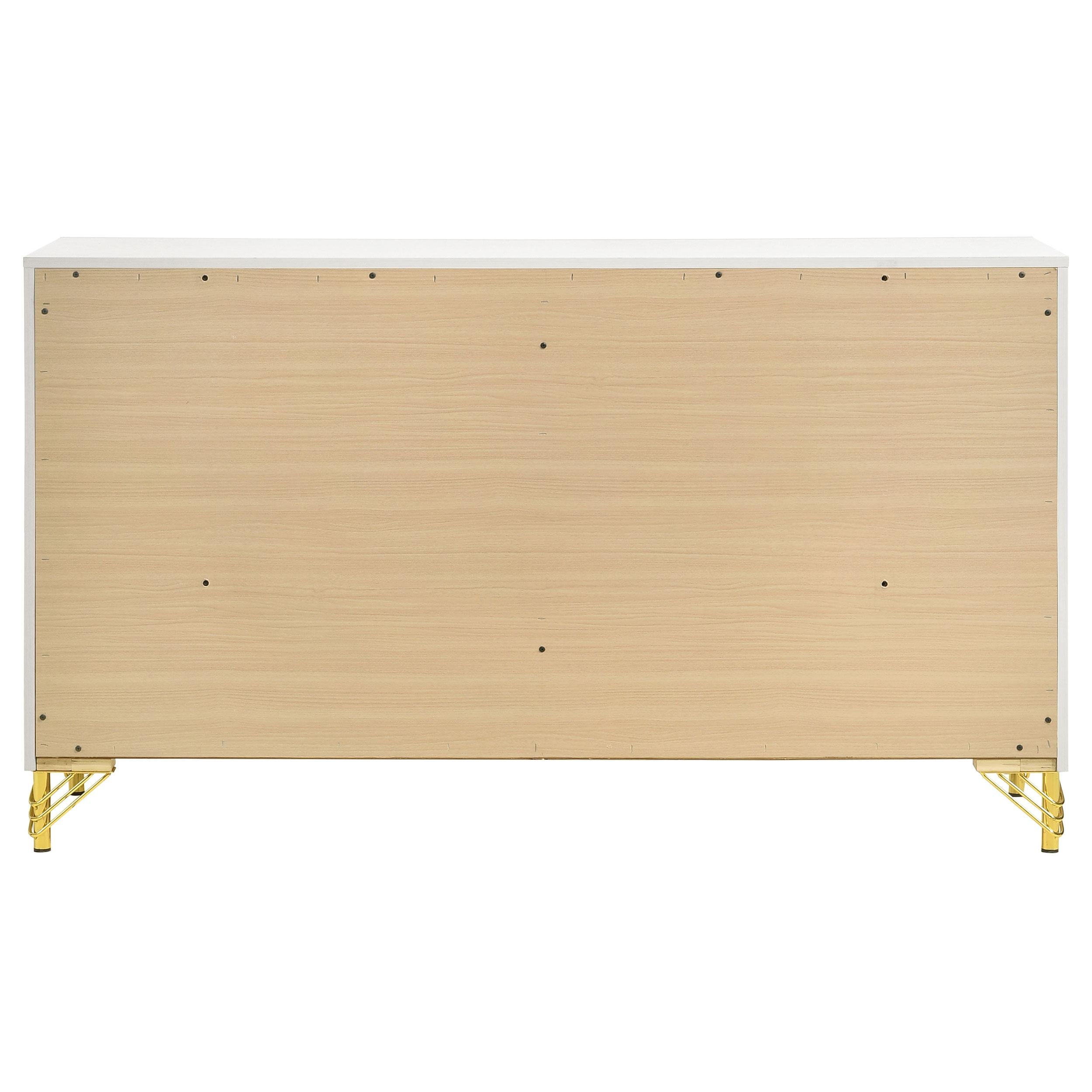  Coaster Furniture Lucia 224733 6-Drawer Dresser Cabinet - White IMAGE 7
