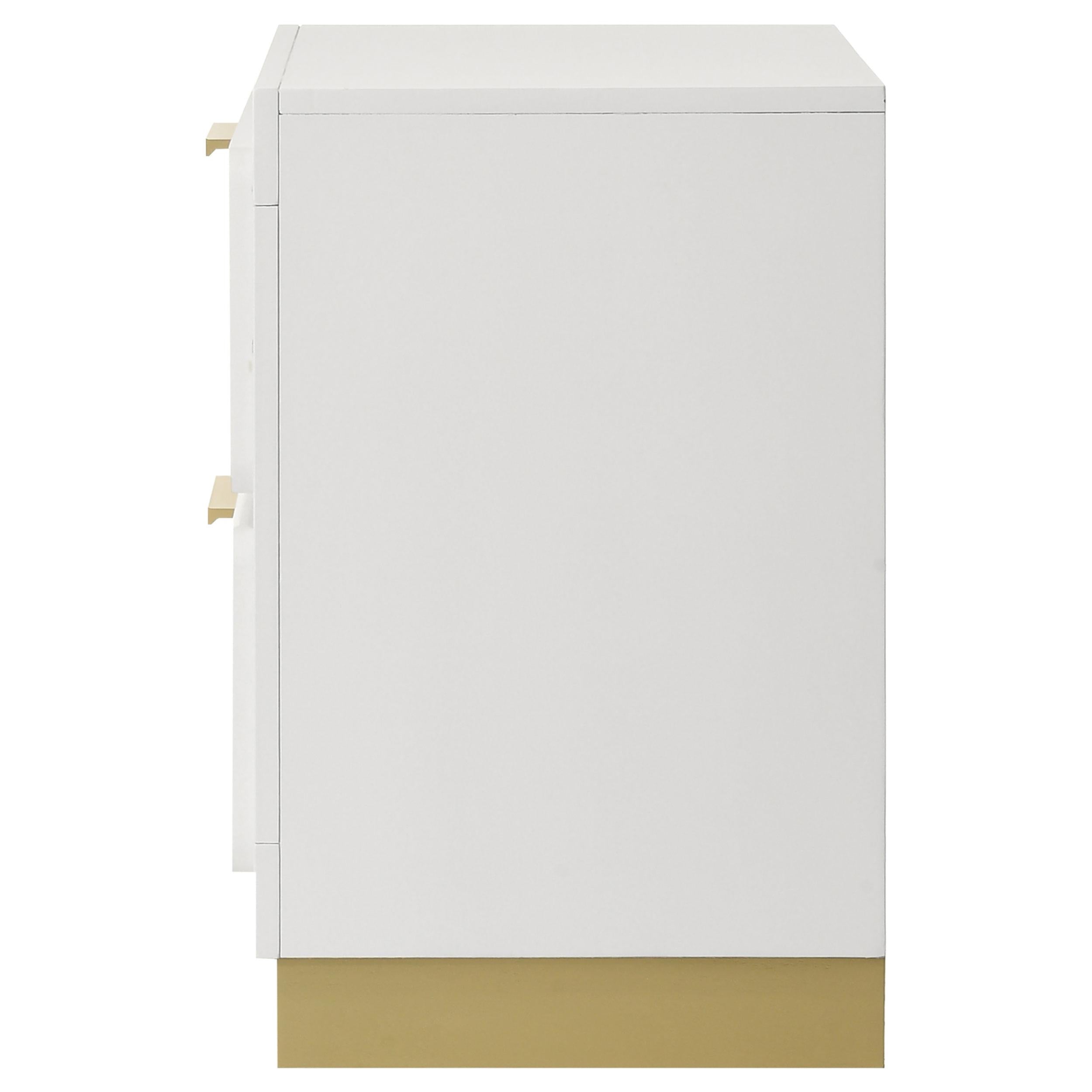  Coaster Furniture Caraway 224772 2-Drawer Nightstand - White IMAGE 5