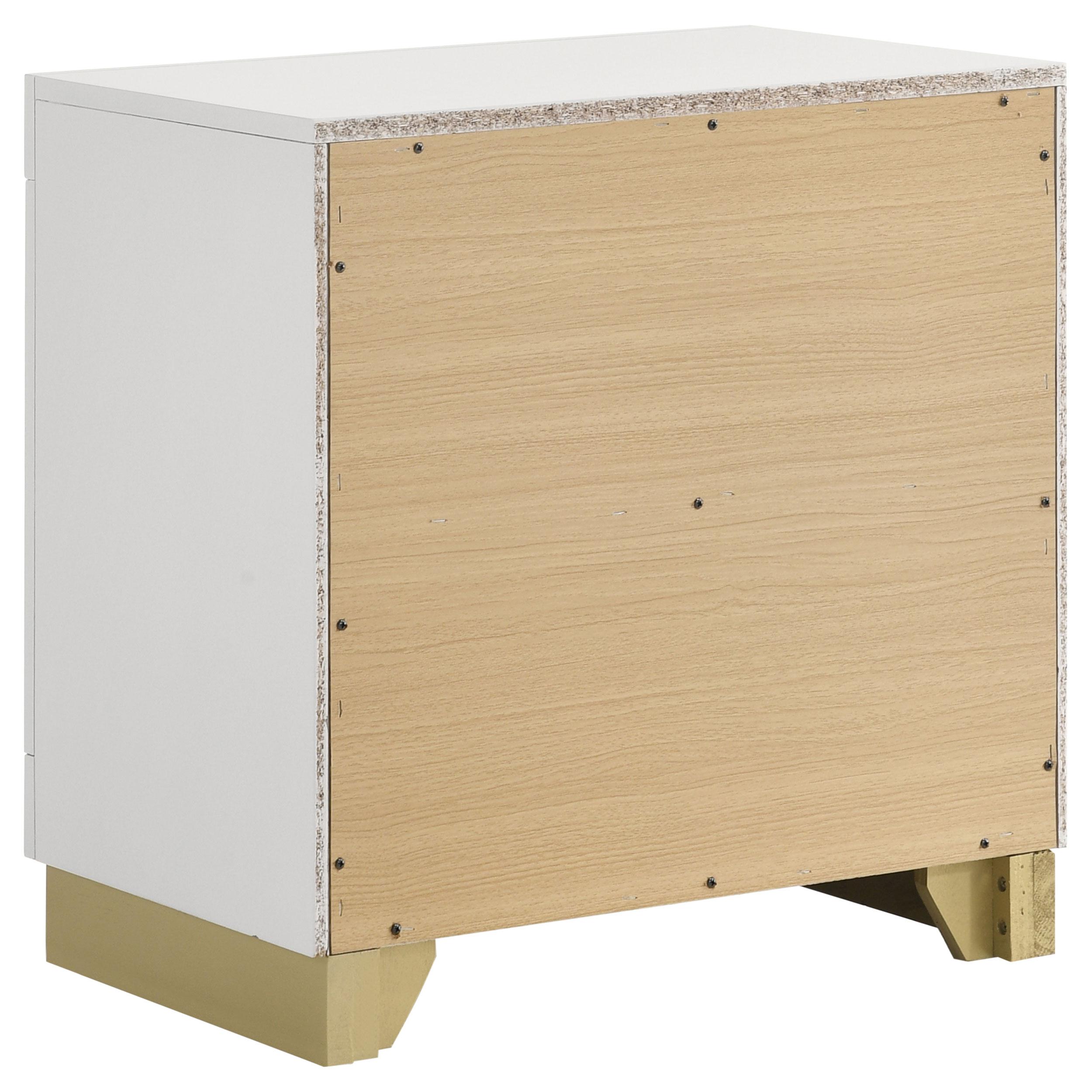  Coaster Furniture Caraway 224772 2-Drawer Nightstand - White IMAGE 6