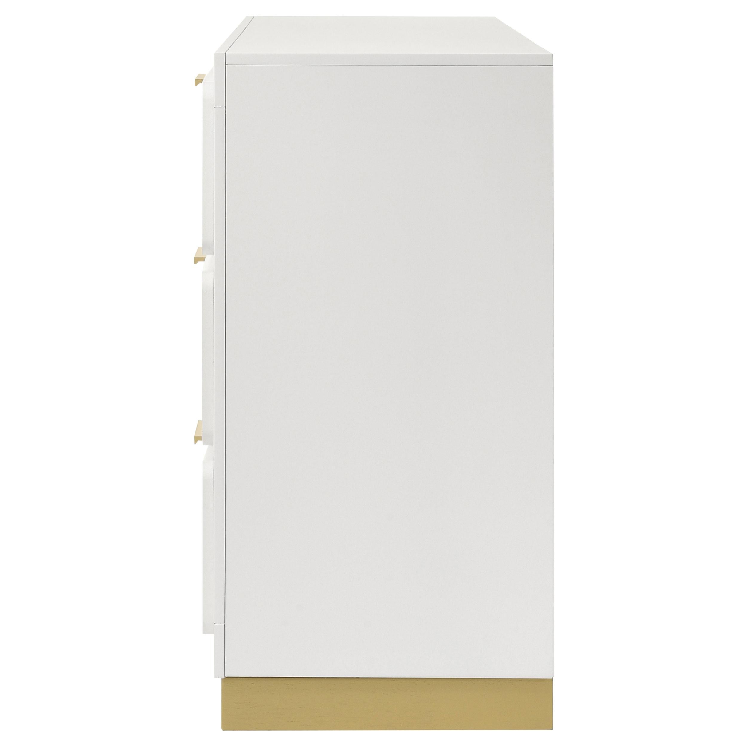  Coaster Furniture Caraway 224773 6-Drawer Dresser - White IMAGE 5