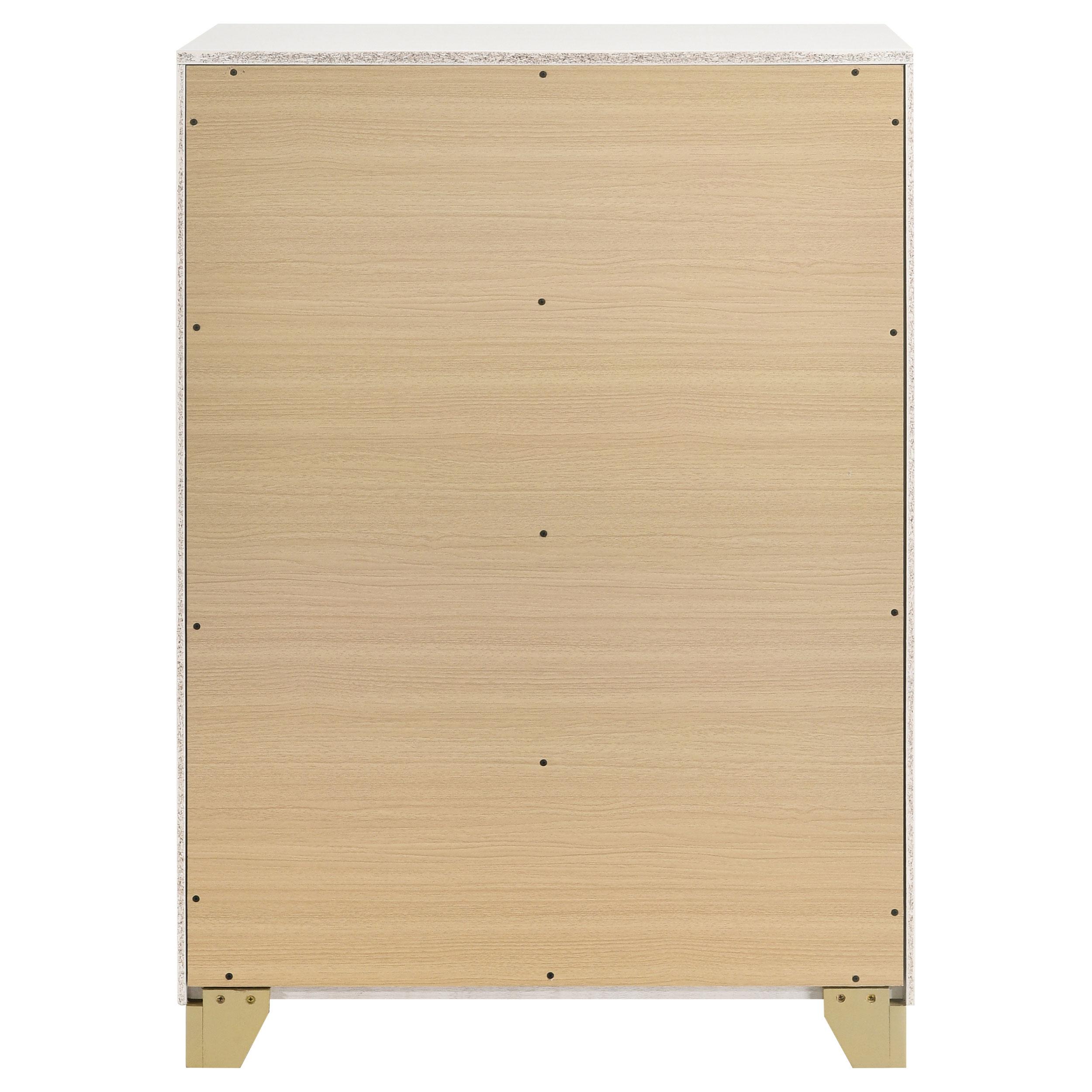  Coaster Furniture Caraway 224775 4-Drawer Bedroom Chest - White IMAGE 7
