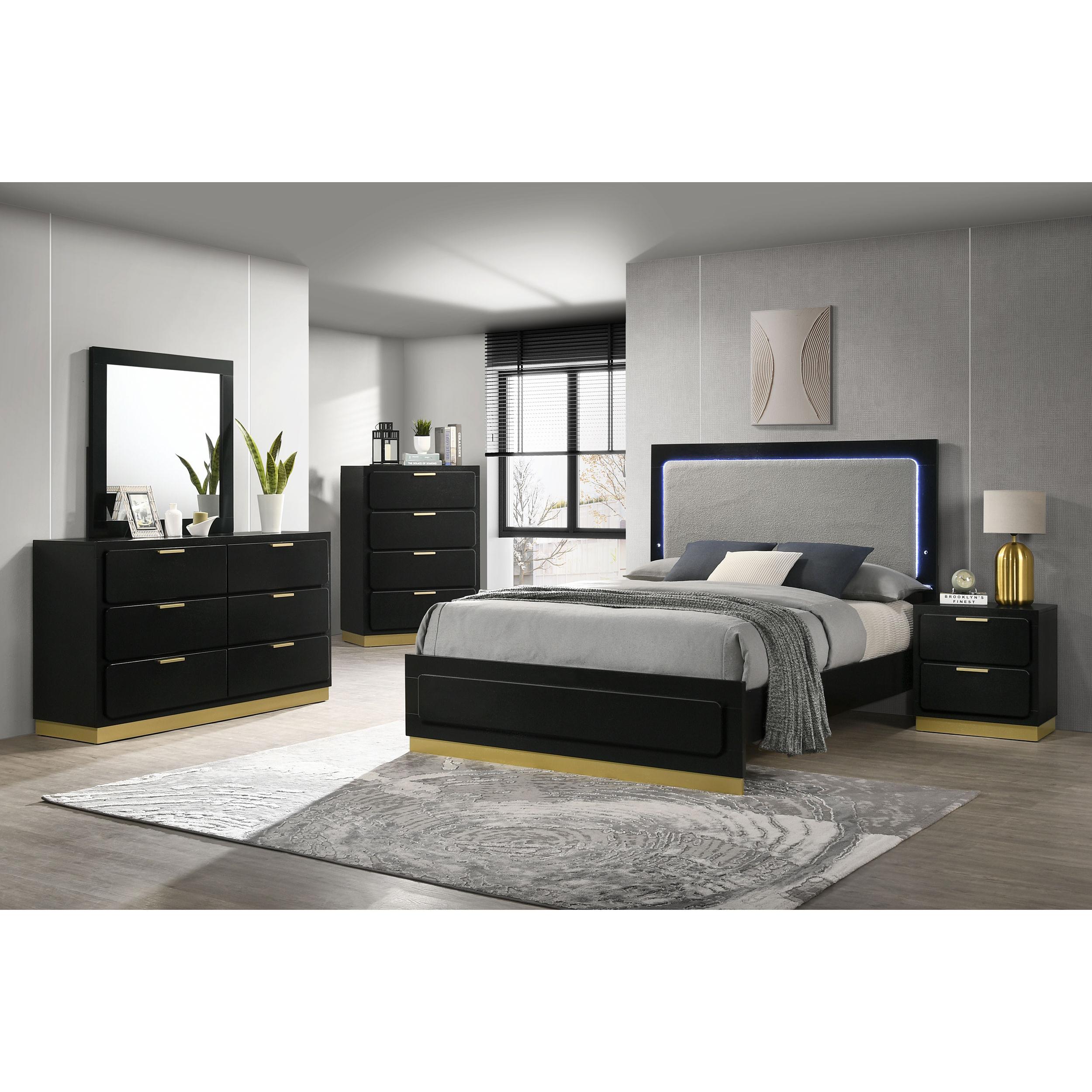  Coaster Furniture Caraway 224782 2-Drawer Nightstand - Black IMAGE 11