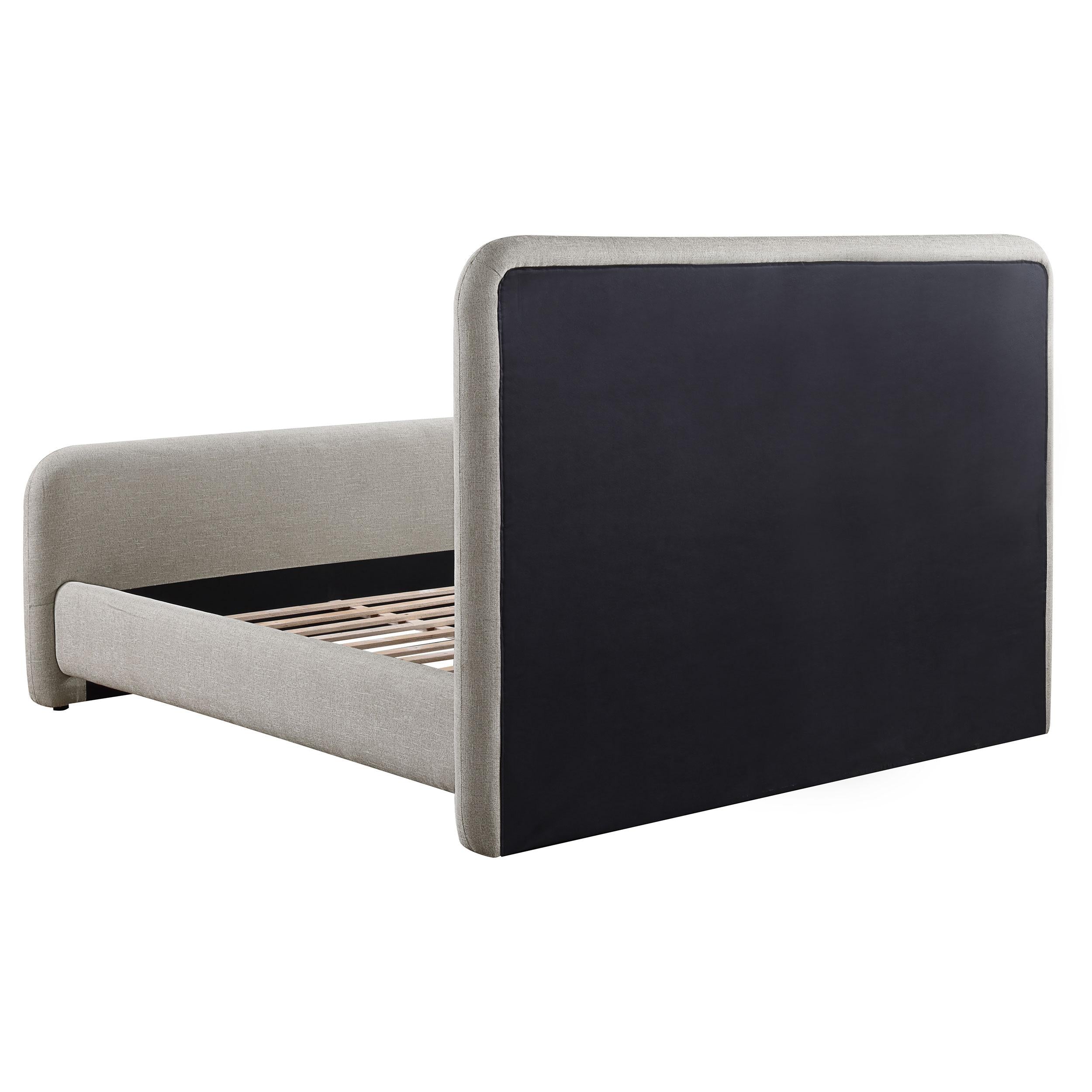  Size_King --  Wren 302052KE Upholstered Eastern King Panel Bed - Grey IMAGE 4