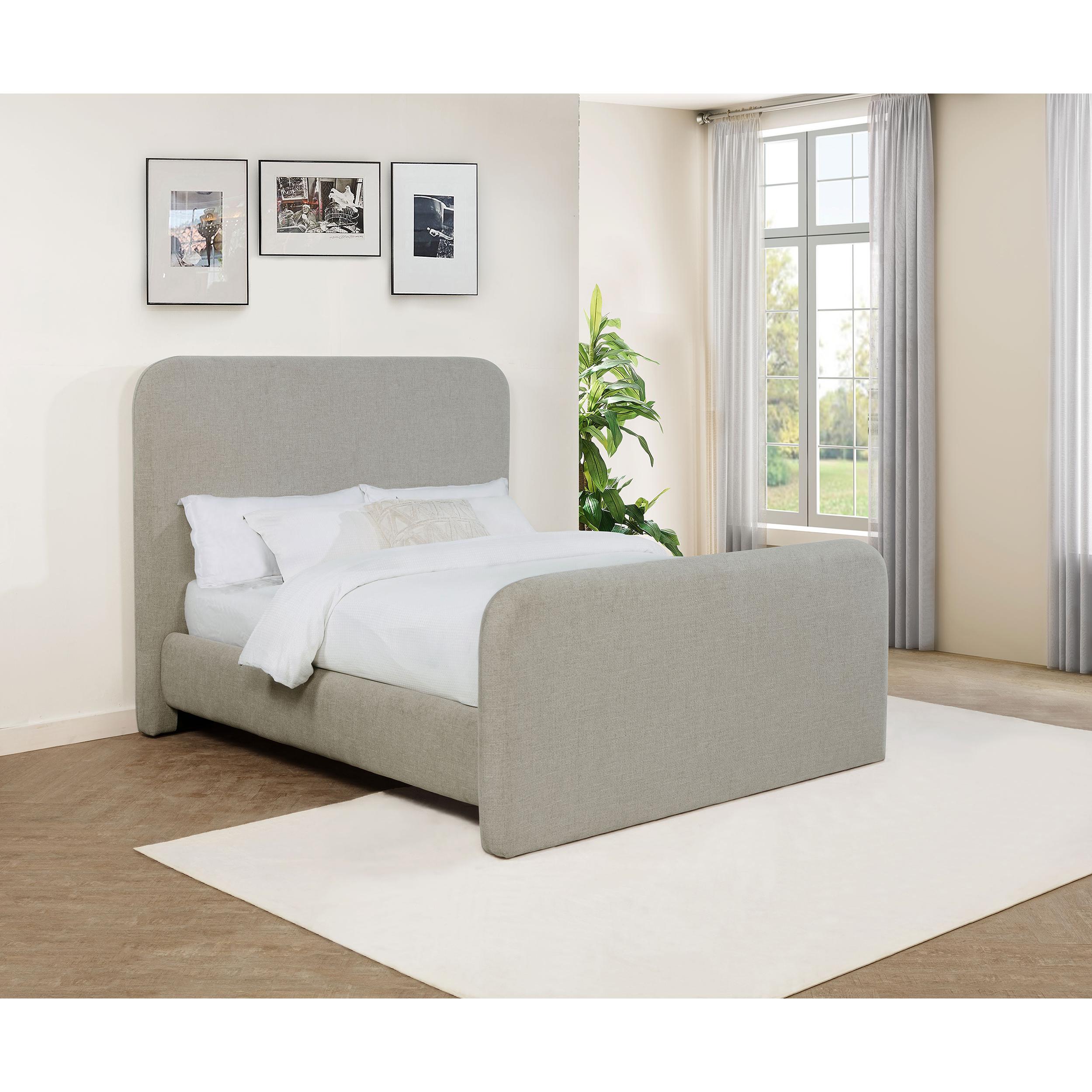  Size_Queen --  Coaster Furniture Wren Upholstered Panel Bed IMAGE 2