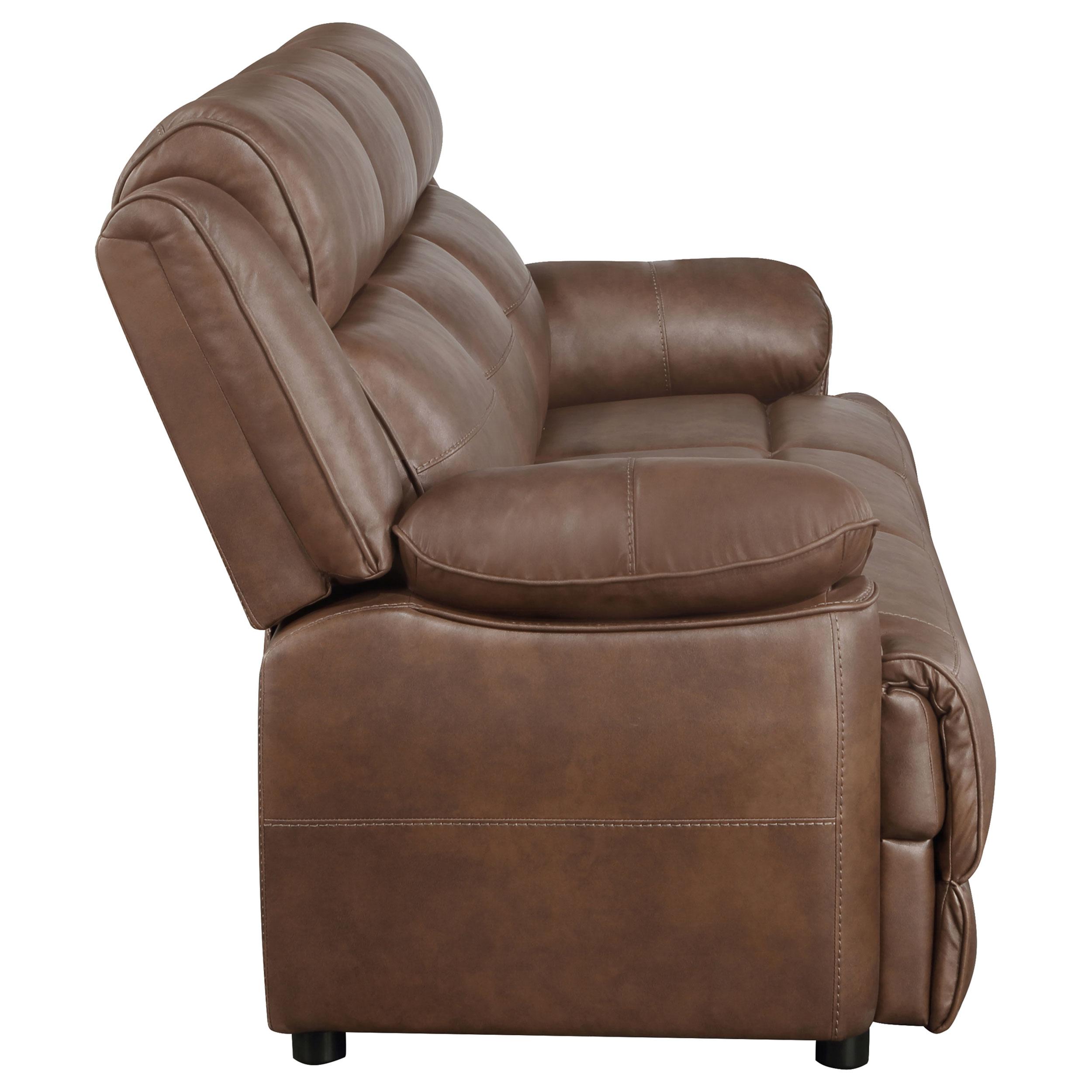  Coaster Furniture Ellington 508281 Upholstered Padded Arm Sofa - Dark Brown IMAGE 9