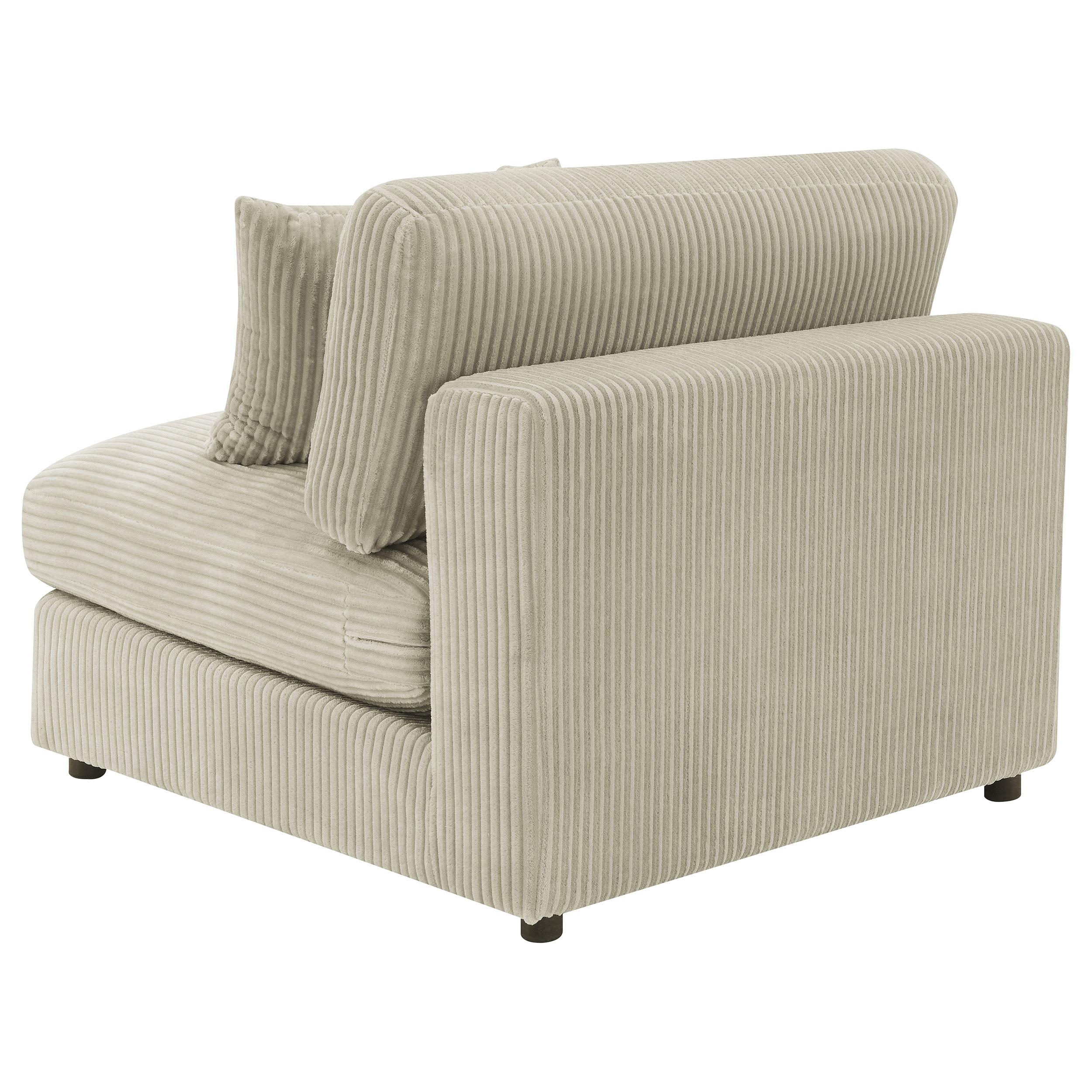  Coaster Furniture Blaine 509897 Upholstered Armless Chair - Sand IMAGE 6
