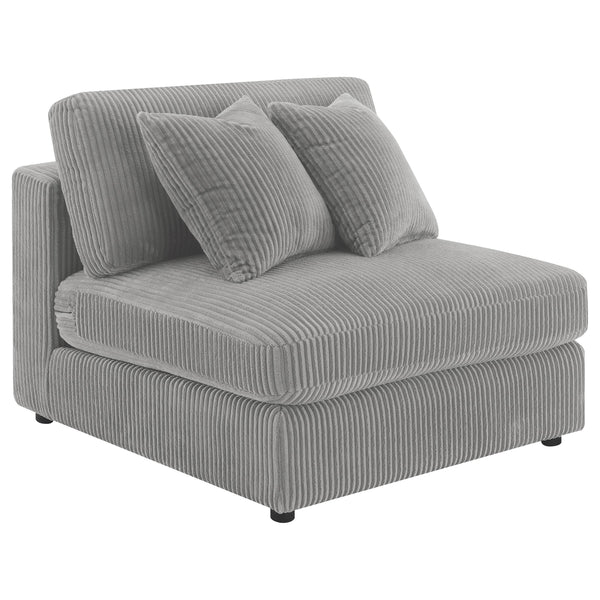 Coaster Furniture Blaine 509997 Upholstered Armless Chair - Fog
