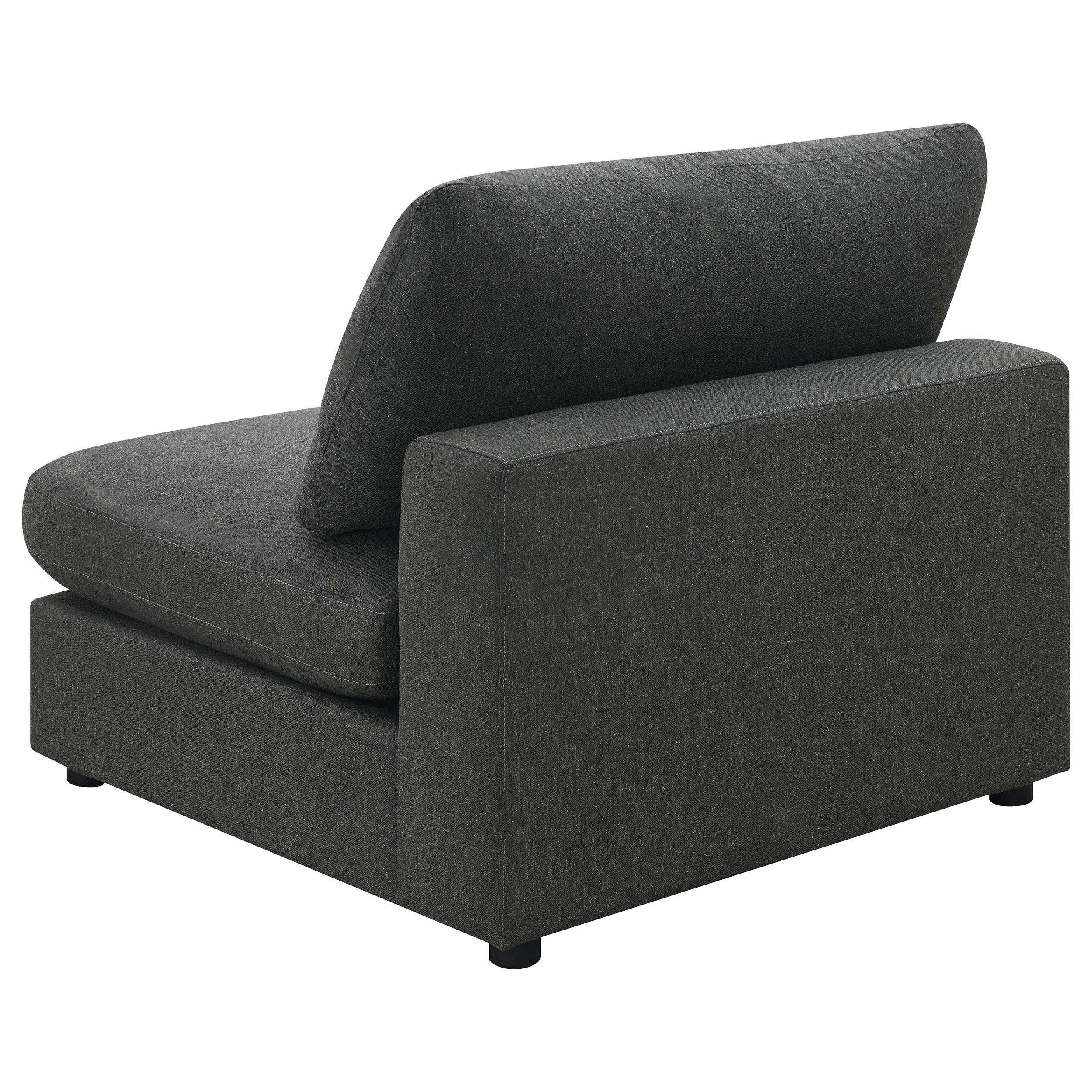  Coaster Furniture Serene 551324-SETB 4 pc Upholstered Modular Sectional - Charcoal IMAGE 6