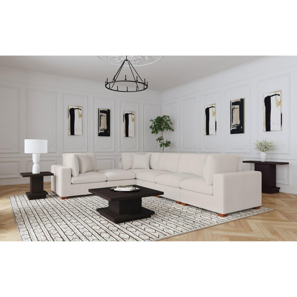 Coaster Furniture Lakeview 551461-SET 6 pc Upholstered Modular Sectional Sofa - Ivory