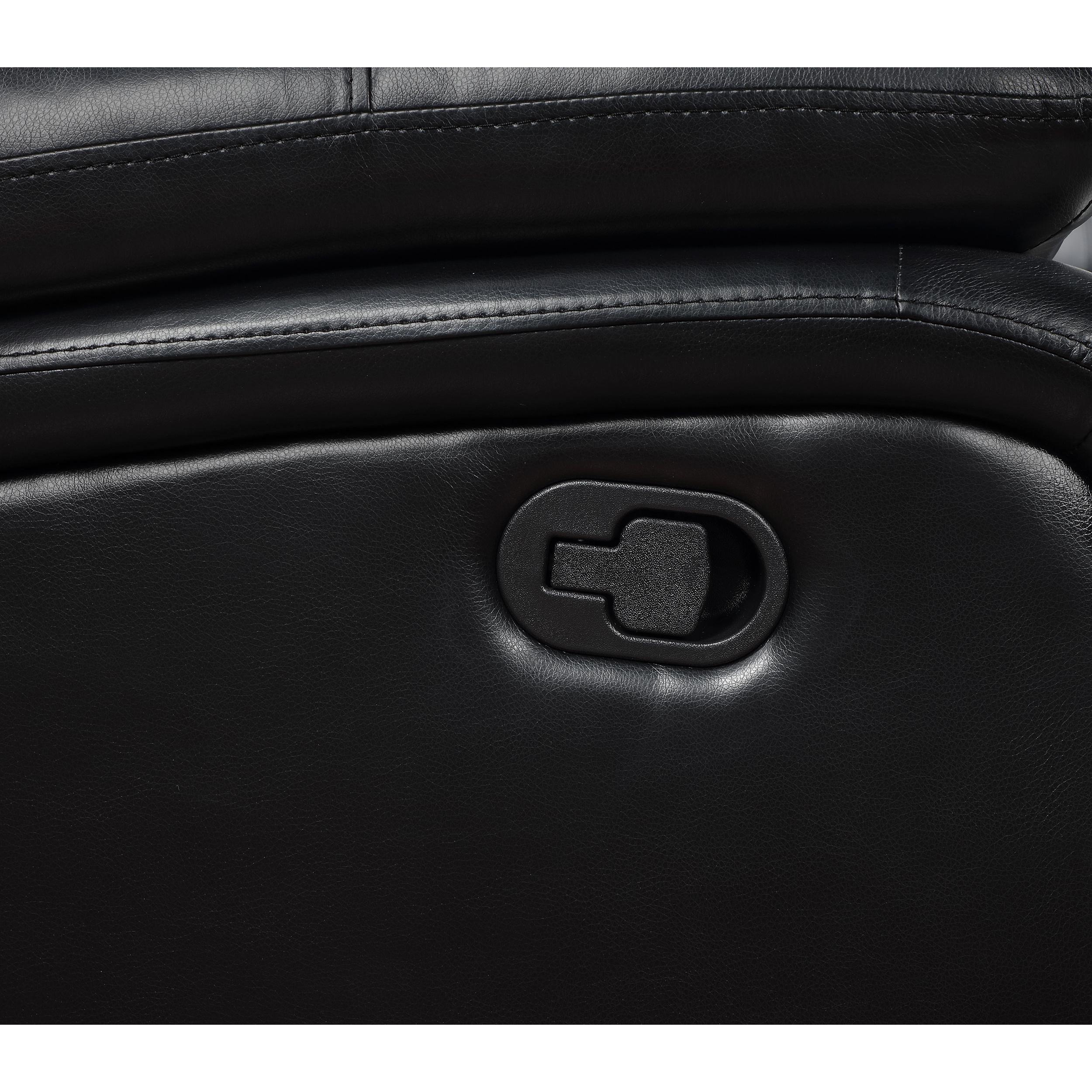  Coaster Furniture Camila 610244 Upholstered Motion Reclining Sofa - Black IMAGE 9