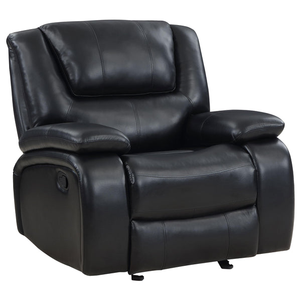 Coaster Furniture Camila 610246 Upholstered Glider Recliner Chair - Black