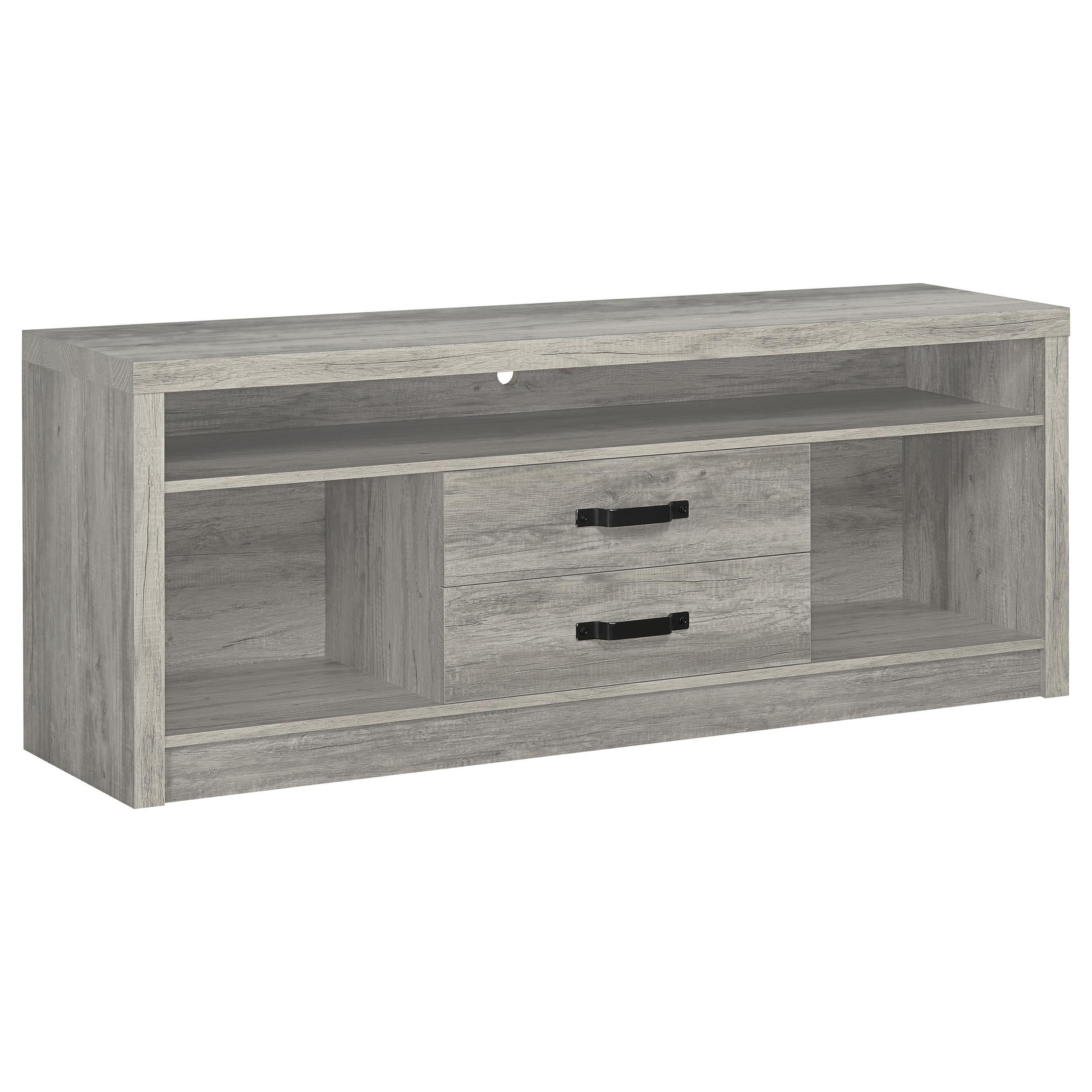  Coaster Furniture Burke 701024-SET 3-Piece Entertainment Center - Grey Driftwood IMAGE 2