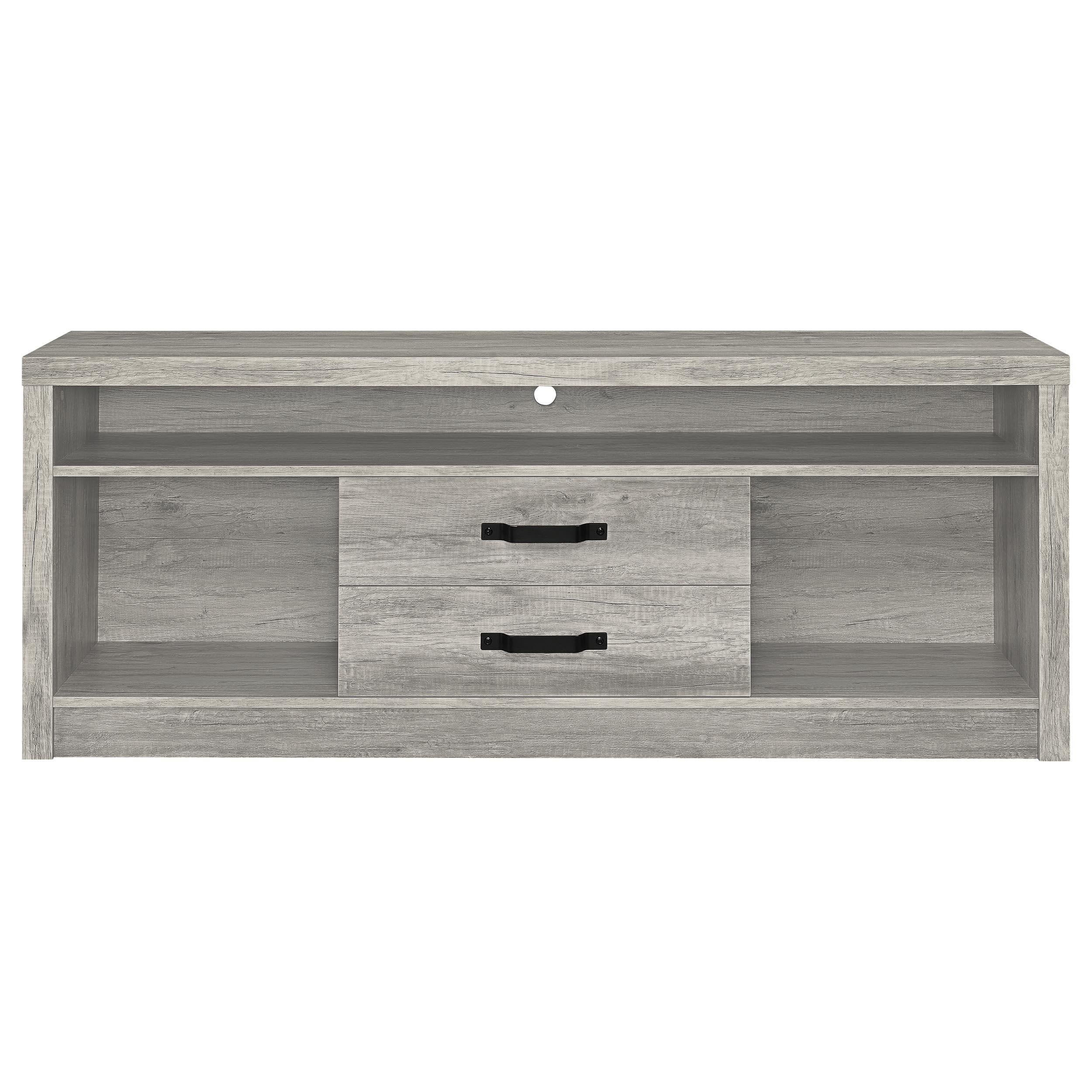  Coaster Furniture Burke 701024-SET 3-Piece Entertainment Center - Grey Driftwood IMAGE 4