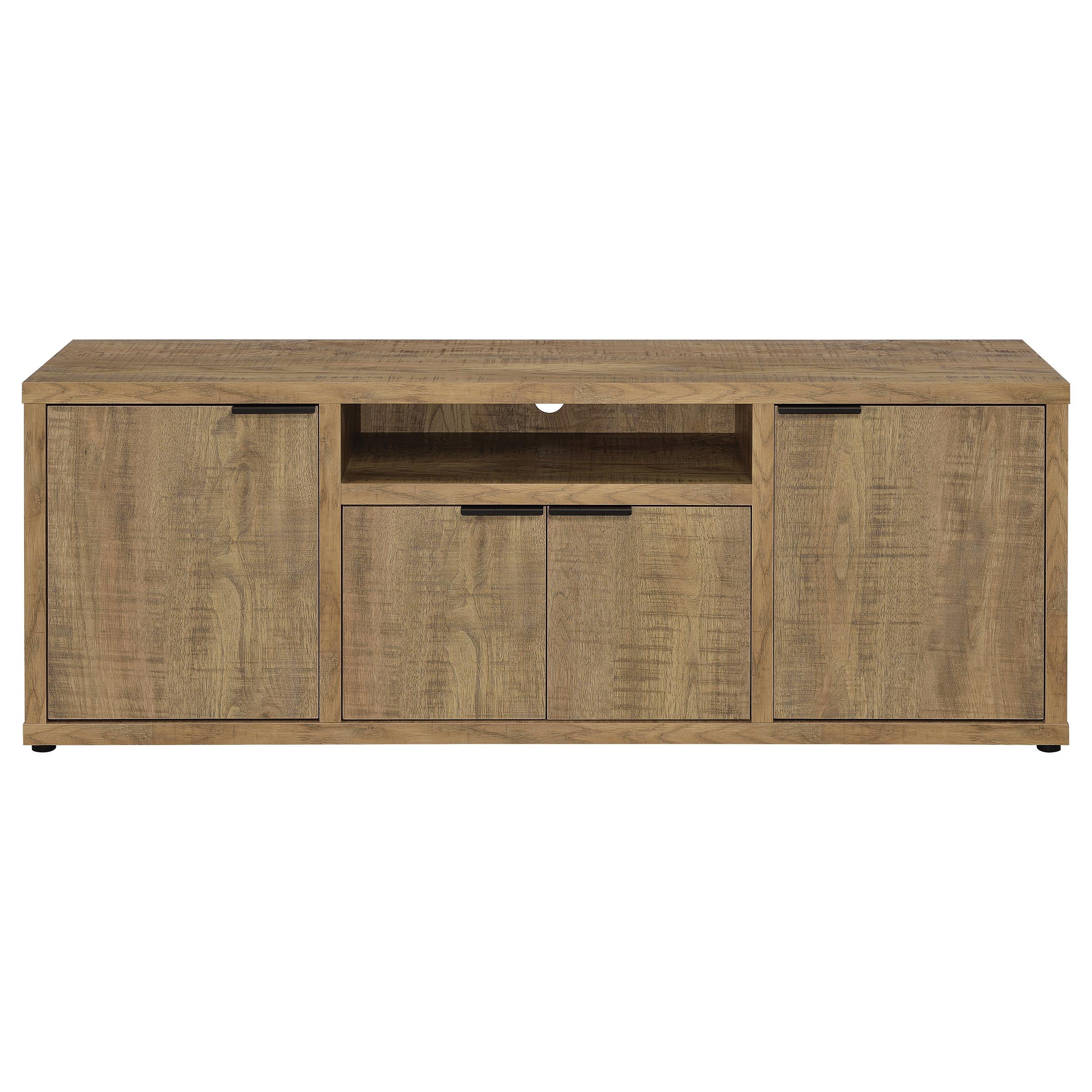  Coaster Furniture Tabby 701702-SET 3-Piece Entertainment Center With 60" TV Stand - Mango IMAGE 4