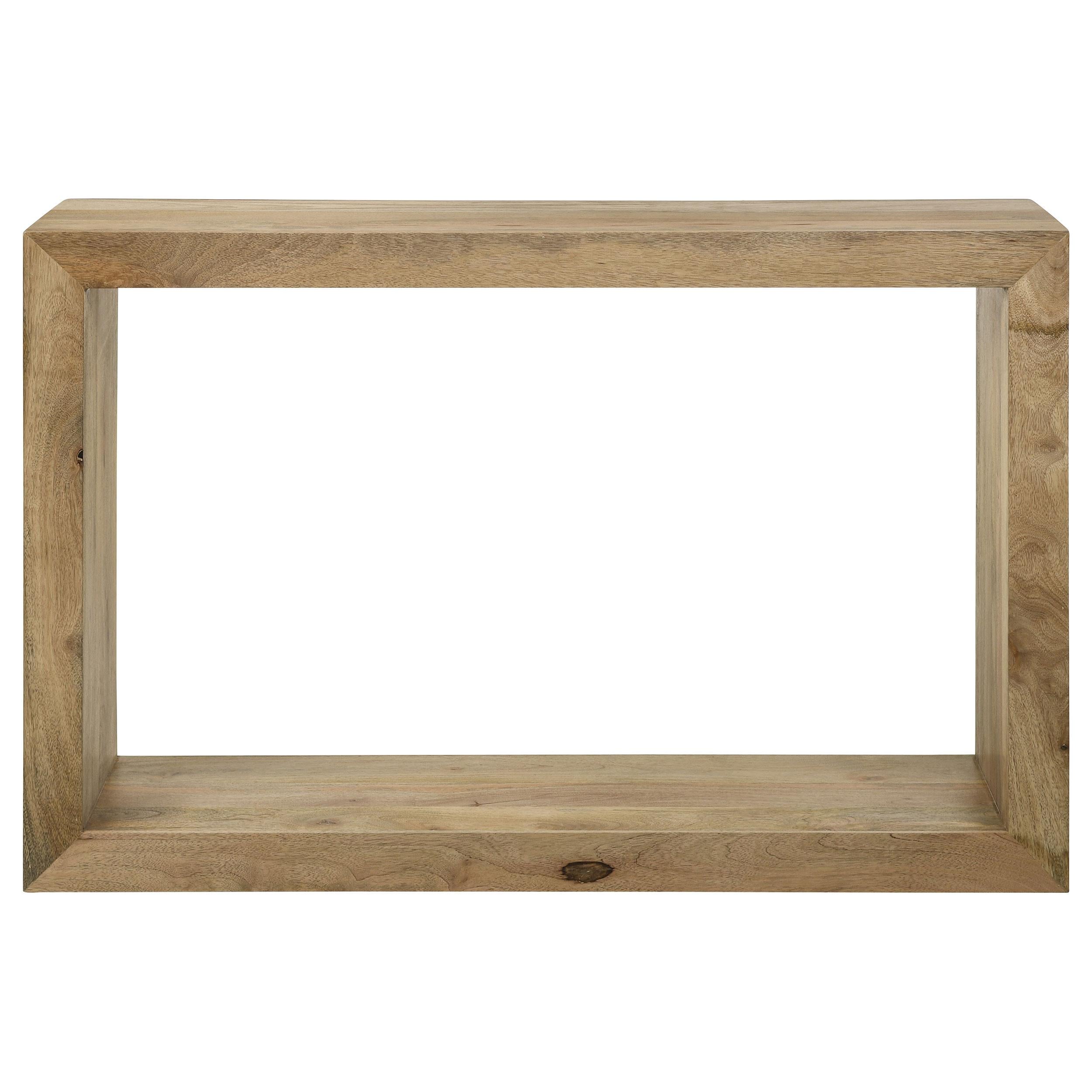  Coaster Furniture Benton 704839 Rectangular Solid Wood Sofa Console Table - Natural IMAGE 3