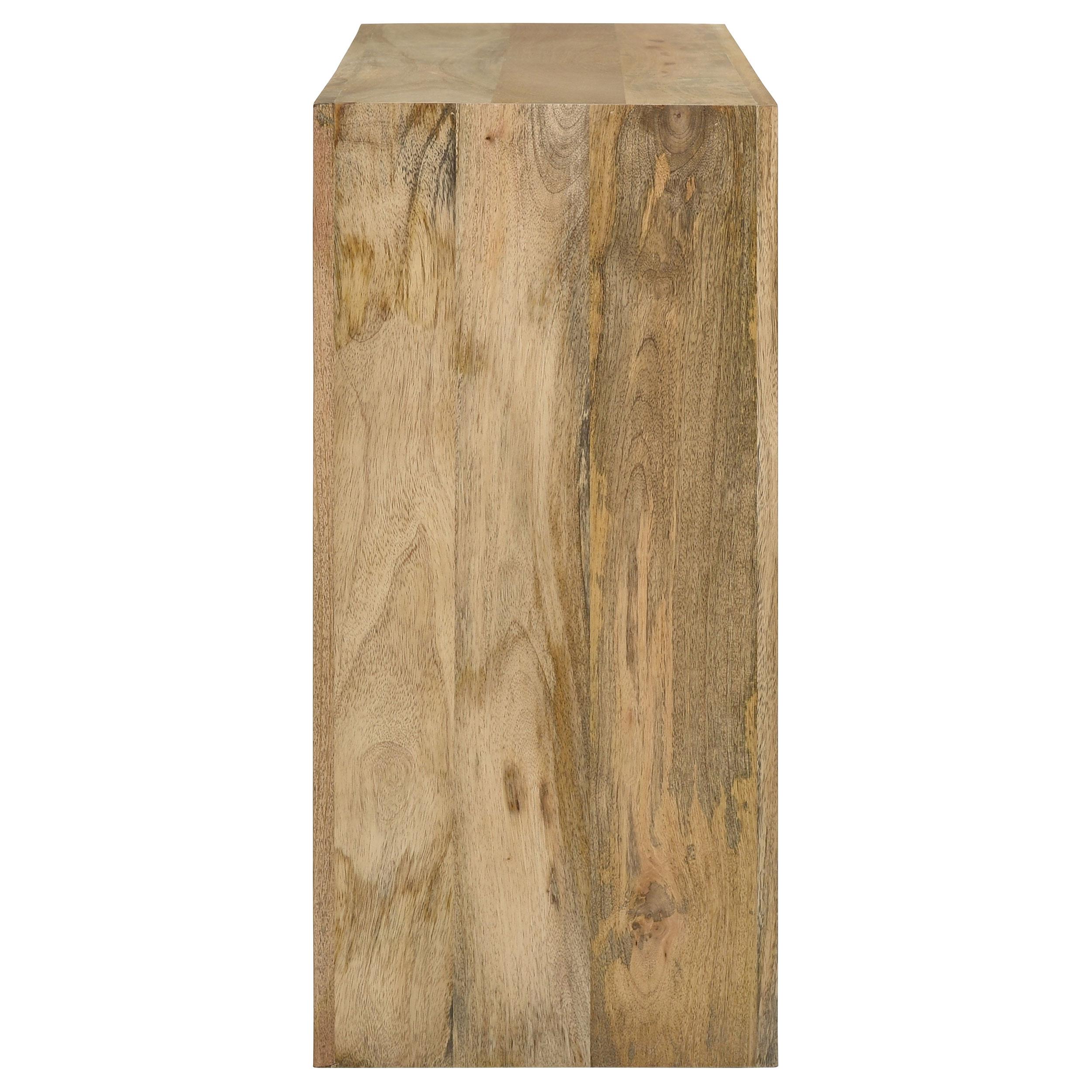  Coaster Furniture Benton 704839 Rectangular Solid Wood Sofa Console Table - Natural IMAGE 4